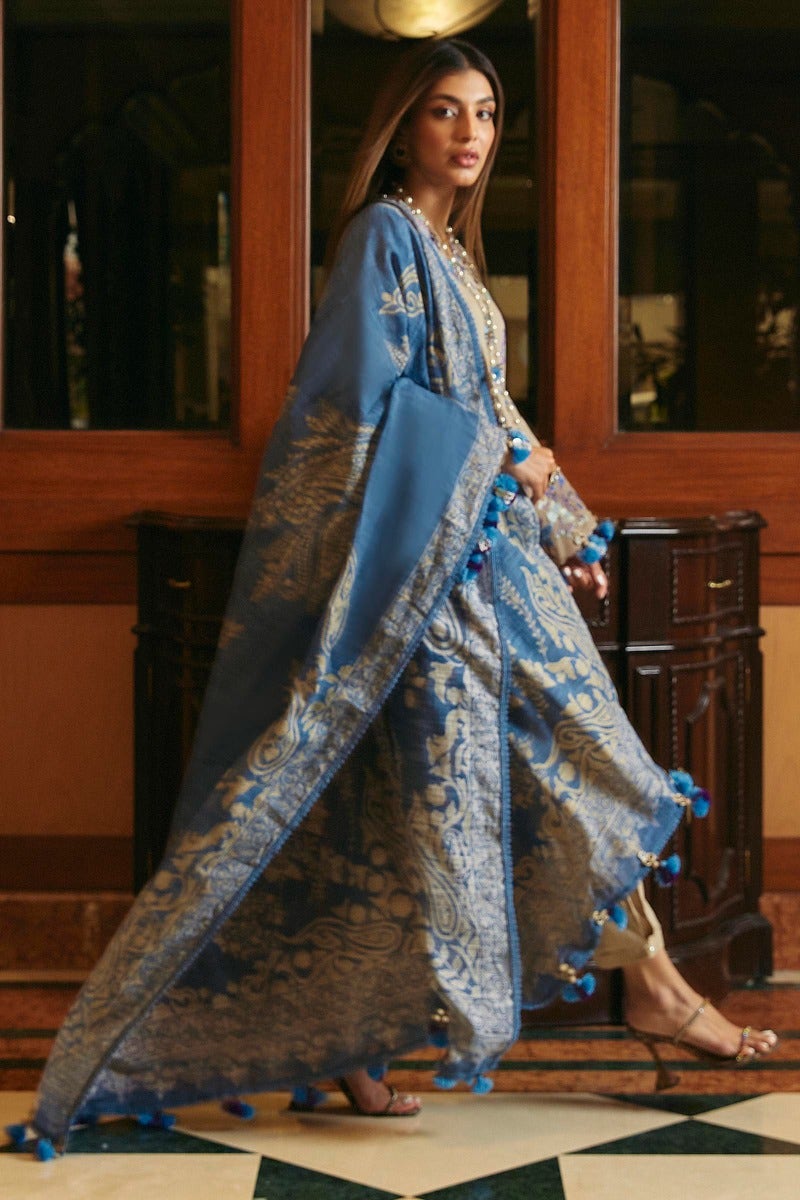 Shop Now - D#9A Muzlin Winter - Vol 1 - Sana Safinaz - Wedding and Bridal Party Dresses - Shahana Collection UK - Pakistani Designer Wear - Winter 2023