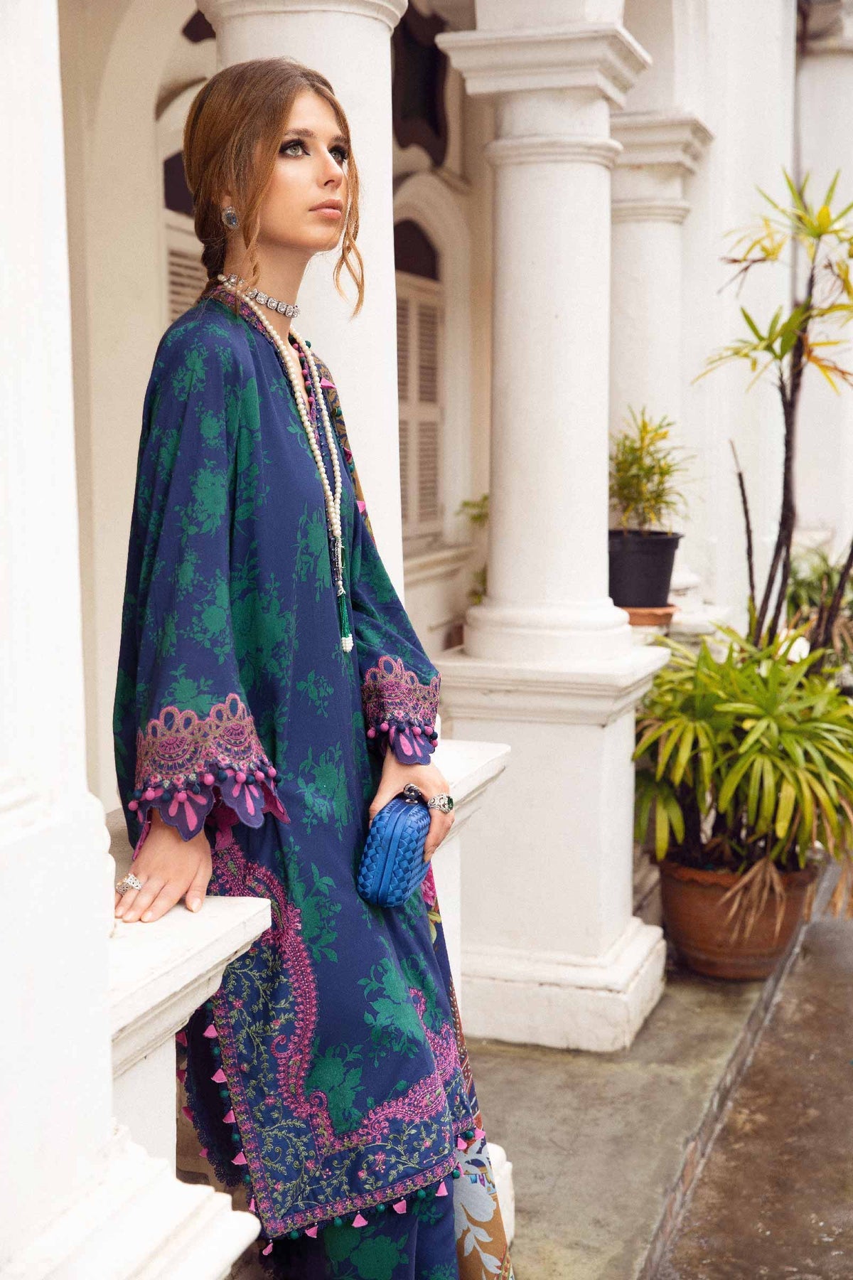 Buy Now - D#9A - M prints'23 - Shahana Collection UK - Wedding and Bridal Party Dresses - Winter 2023 - Cambric - Linen - Shahana Uk 