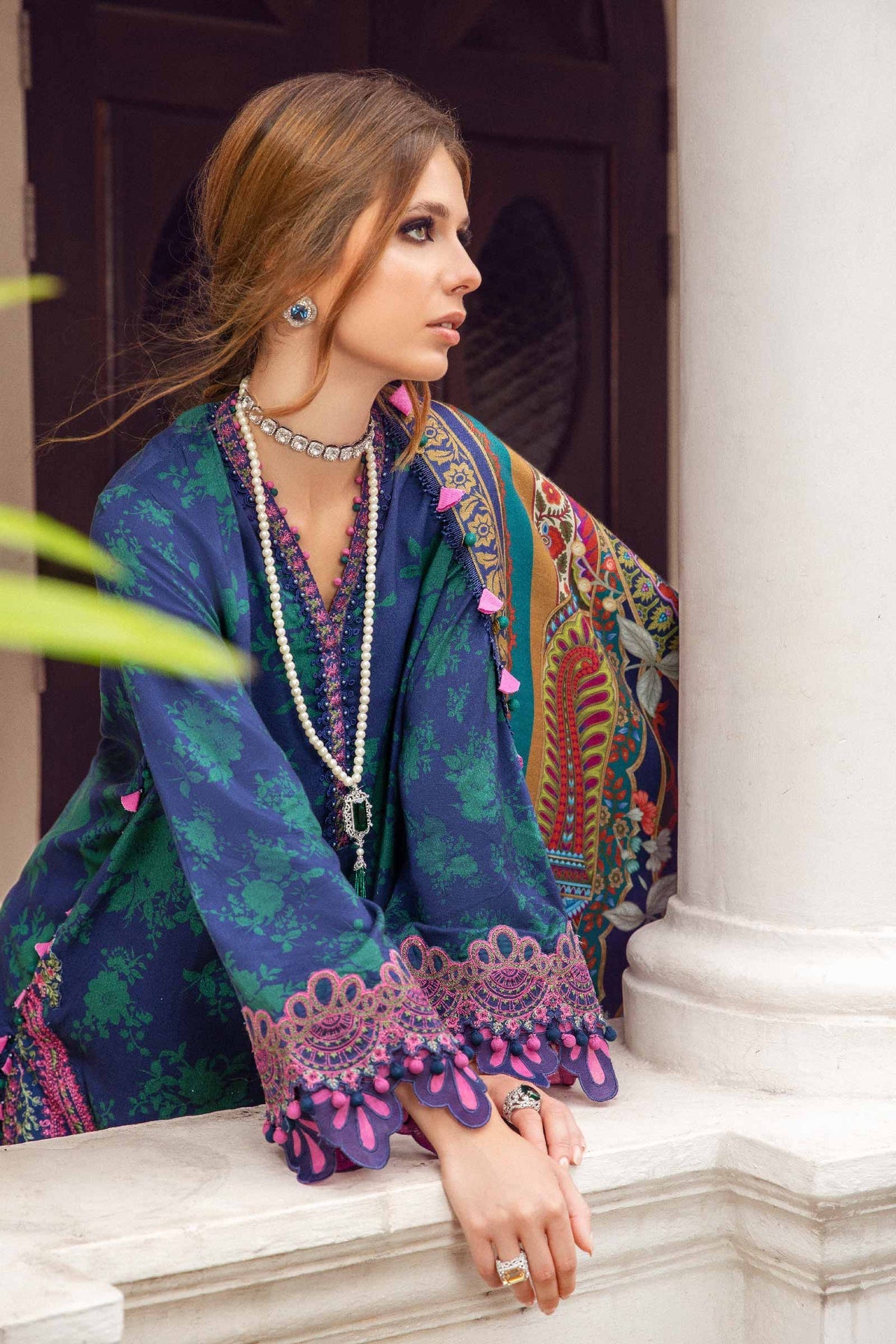 Buy Now - D#9A - M prints'23 - Shahana Collection UK - Wedding and Bridal Party Dresses - Winter 2023 - Cambric - Linen - Shahana Uk 