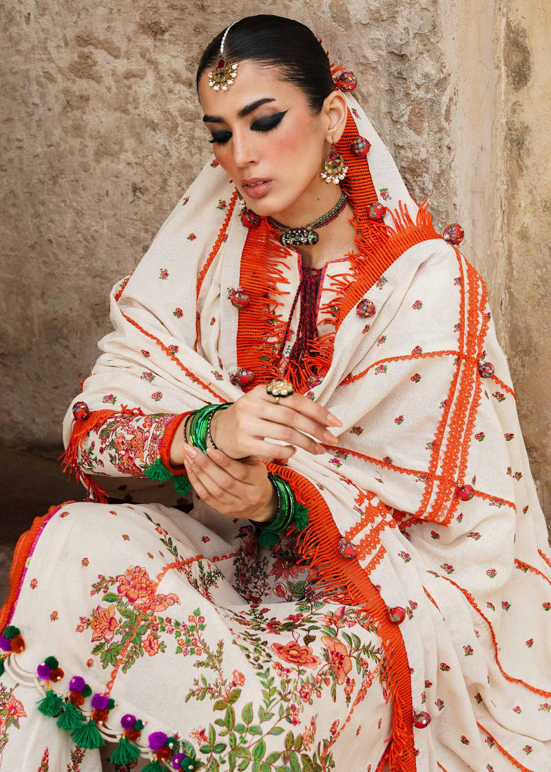 Buy Now, BELLIS- Karandi AW 2023 - Hussain Rehar - Fall Edition - Shahana Collection UK - Winter 2023 - Wedding and Bridal Party Dresses - Pakistani Designer Dresses in UK - Shahana UK 
