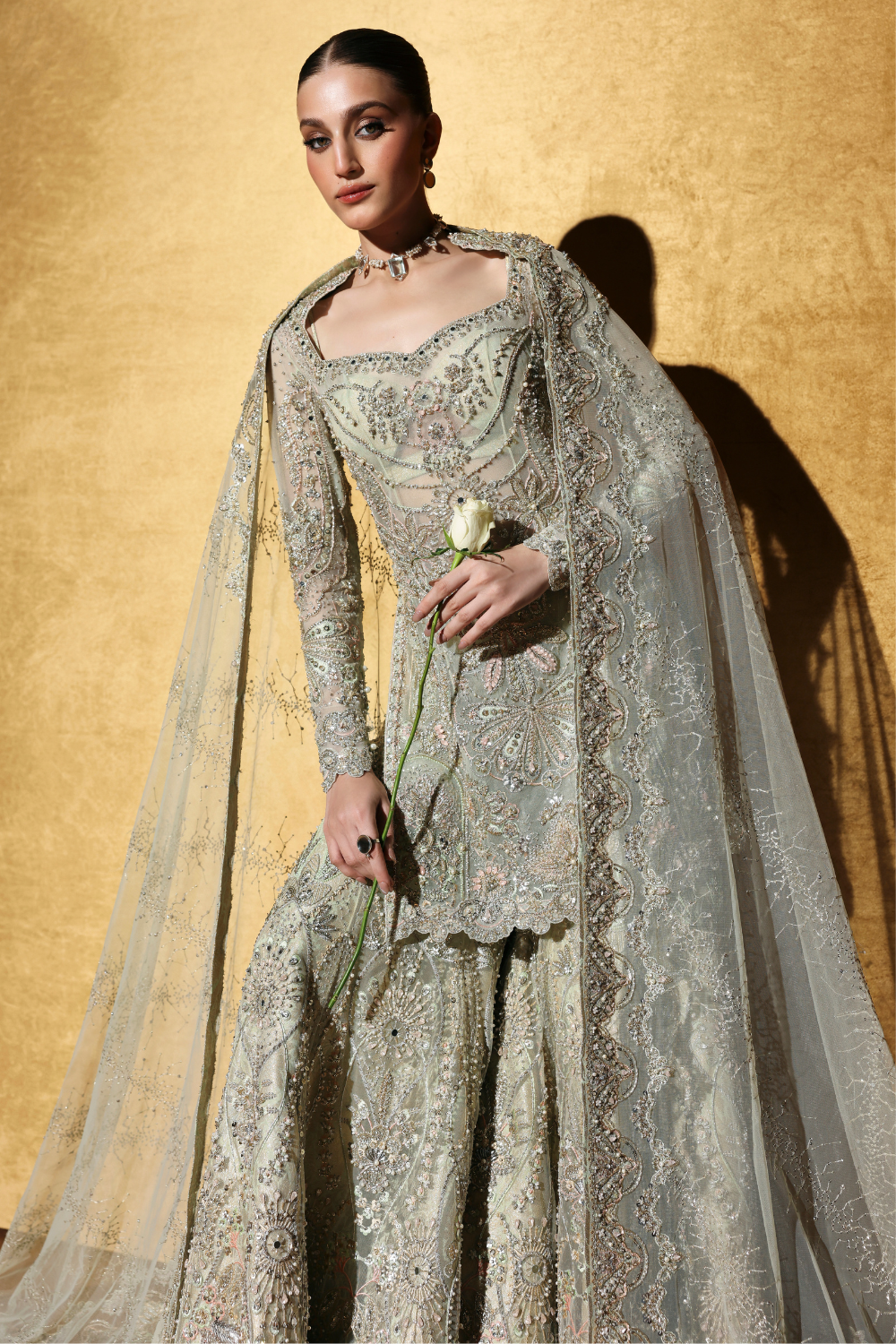 Elaris by Soraya Official Sharara Suit - Shahana Collection UK