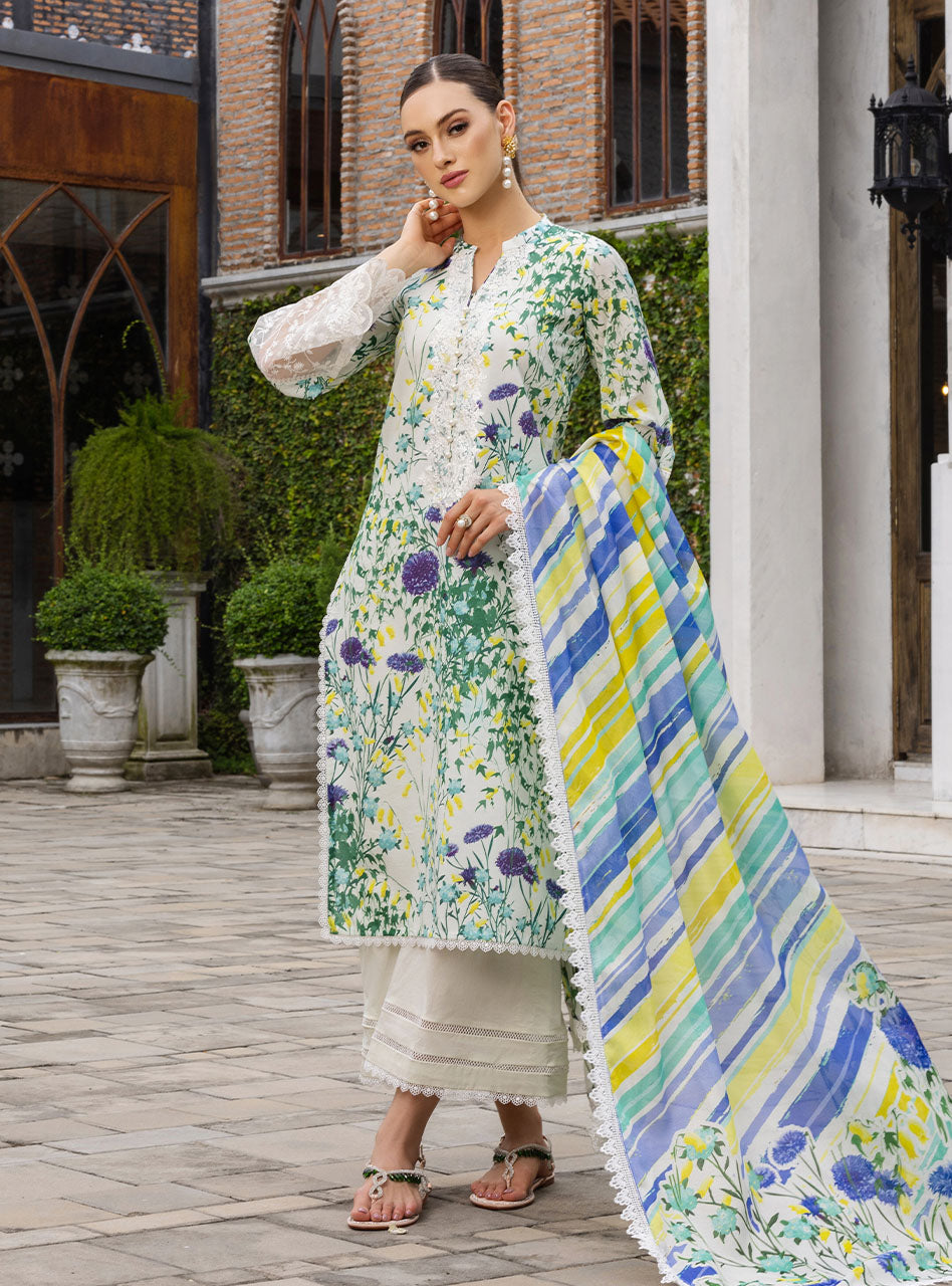 Buy Now, FROSTY-ORCHID 10A - Tahra Lawn - Zainab Chottani - Shahana Collection UK - Wedding and Bridal Party Dresses