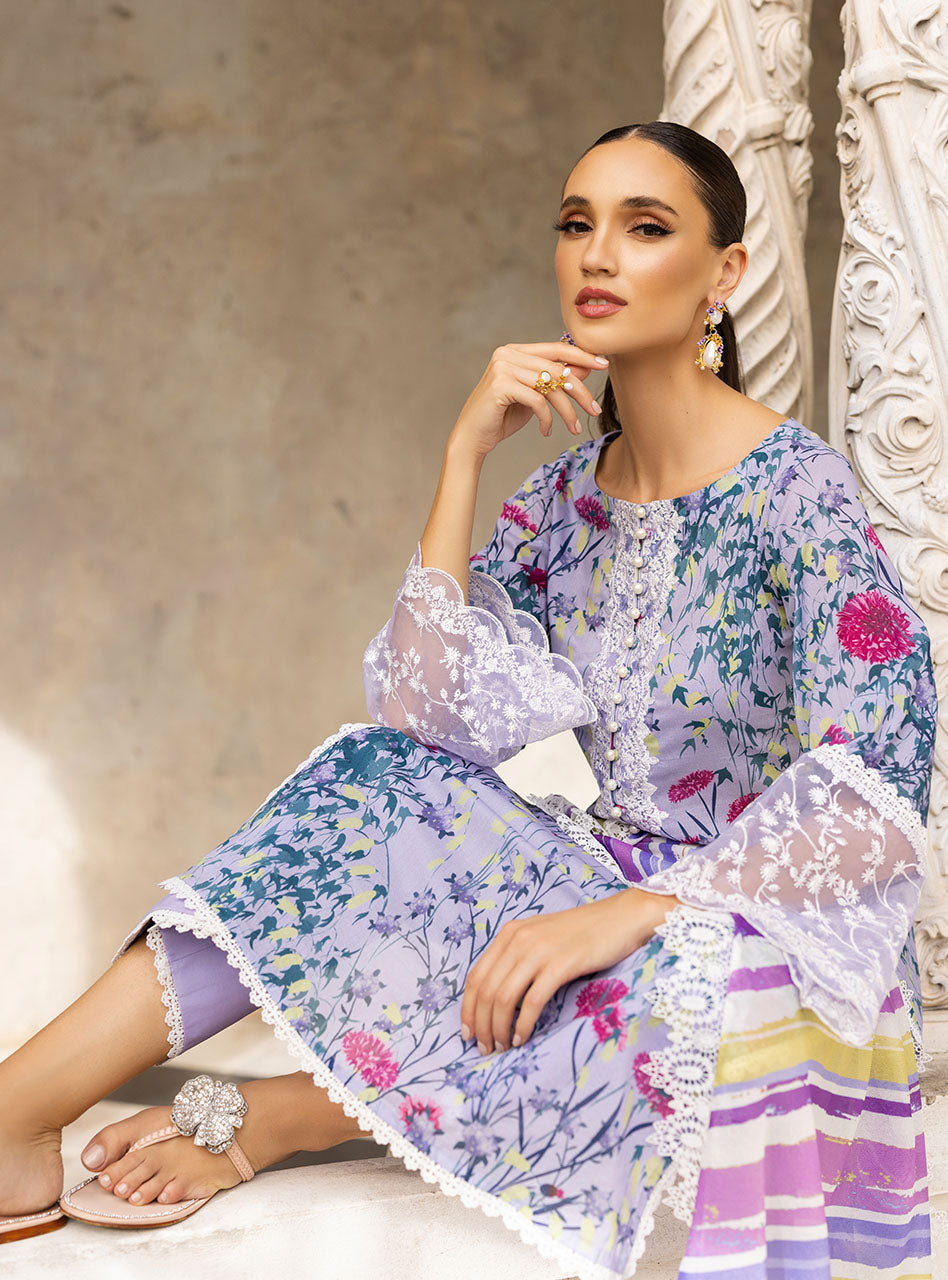 Buy Now, FROSTY-ORCHID 10B - Tahra Lawn - Zainab Chottani - Shahana Collection UK - Wedding and Bridal Party Dresses