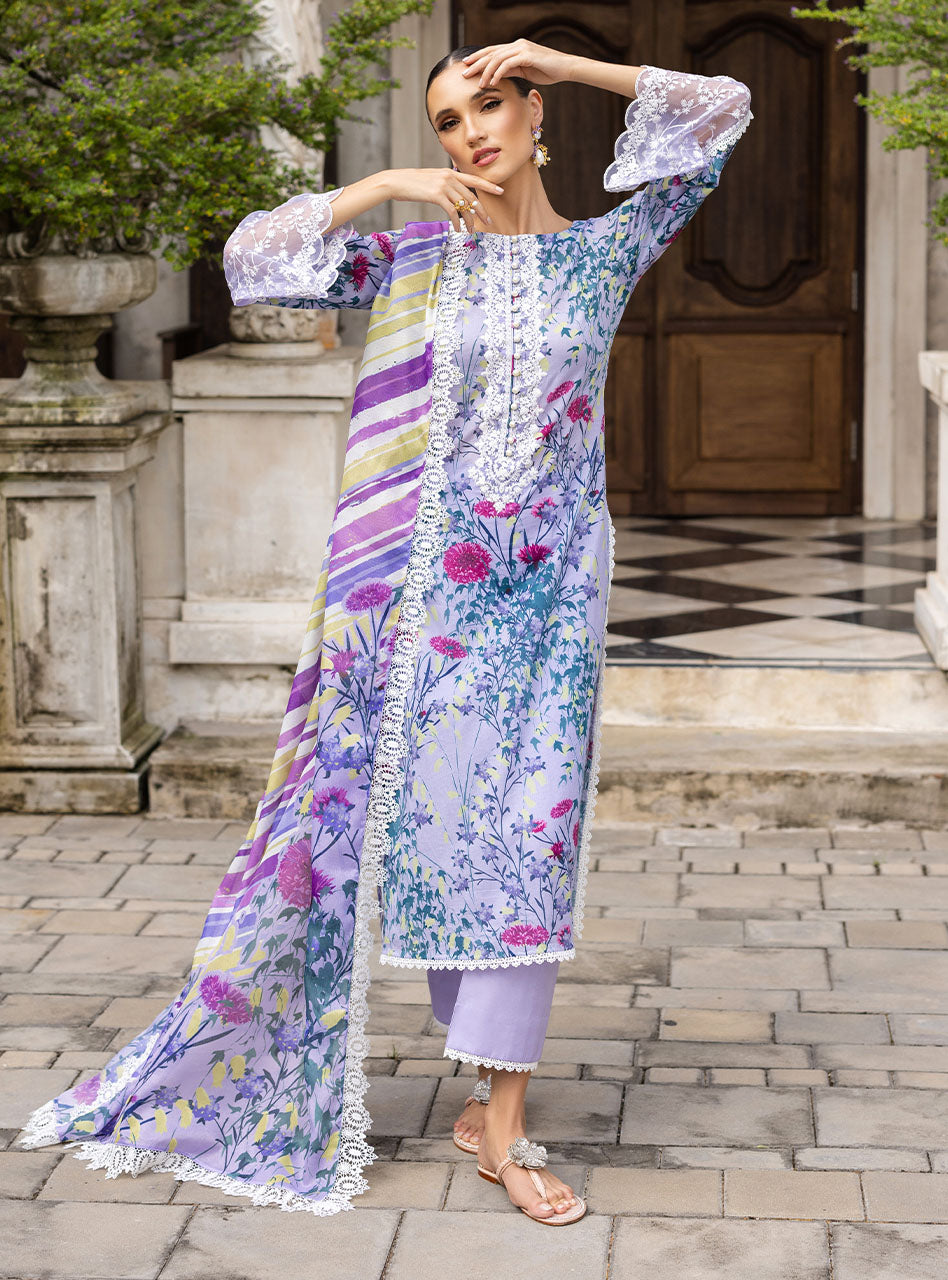 Buy Now, FROSTY-ORCHID 10B - Tahra Lawn - Zainab Chottani - Shahana Collection UK - Wedding and Bridal Party Dresses