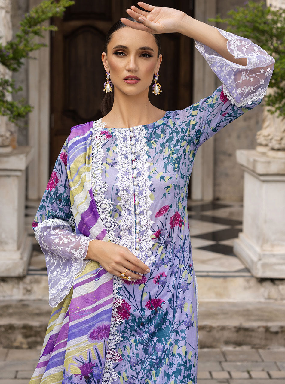 Buy Now, FROSTY-ORCHID 10B - Tahra Lawn - Zainab Chottani - Shahana Collection UK - Wedding and Bridal Party Dresses