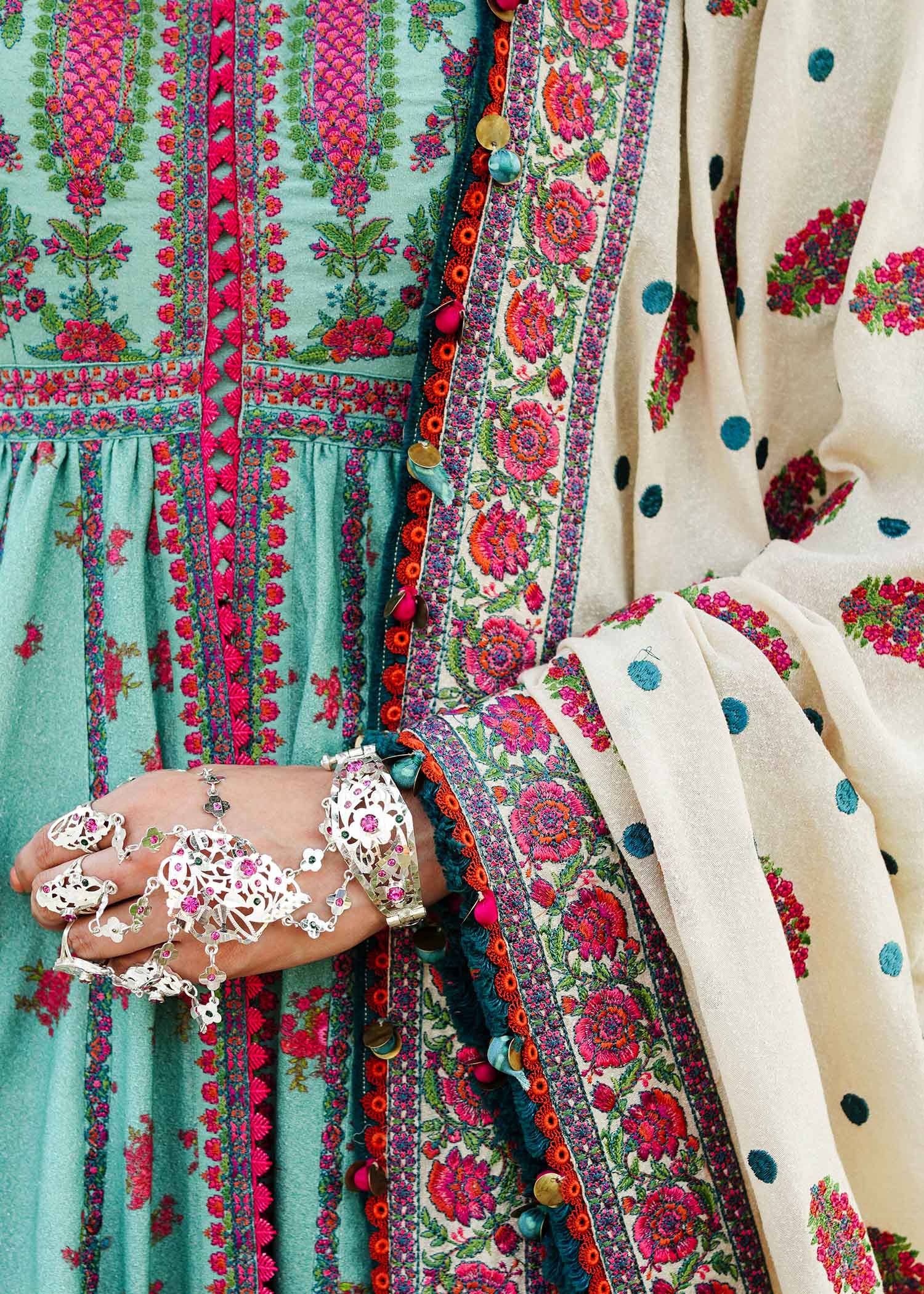 Buy Now, Ferozi - Karandi AW 2023 - Hussain Rehar - Fall Edition - Shahana Collection UK - Winter 2023 - Wedding and Bridal Party Dresses - Pakistani Designer Dresses in UK - Shahana UK 