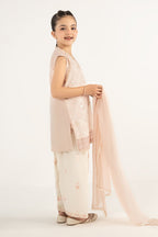 3 Piece Embroidered Dobby Lawn by Maria B Kids Luxury Pret - Shahana Collection UK