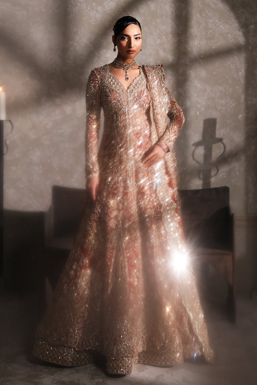 Nyah by Soraya Official Bridal Pishwas Lehenga - Shahana Collection UK