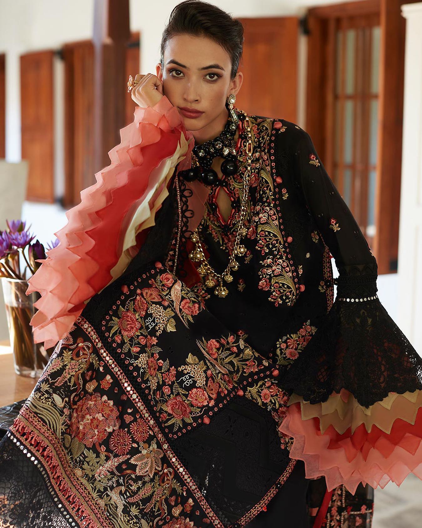 Buy Now -  Nysa (2A) - Elan Lawn'23 - Shahana Collection UK - Summer Lawn - Pakistani Designer wear - Wedding and Bridal party wear dresses - Elan in UK 