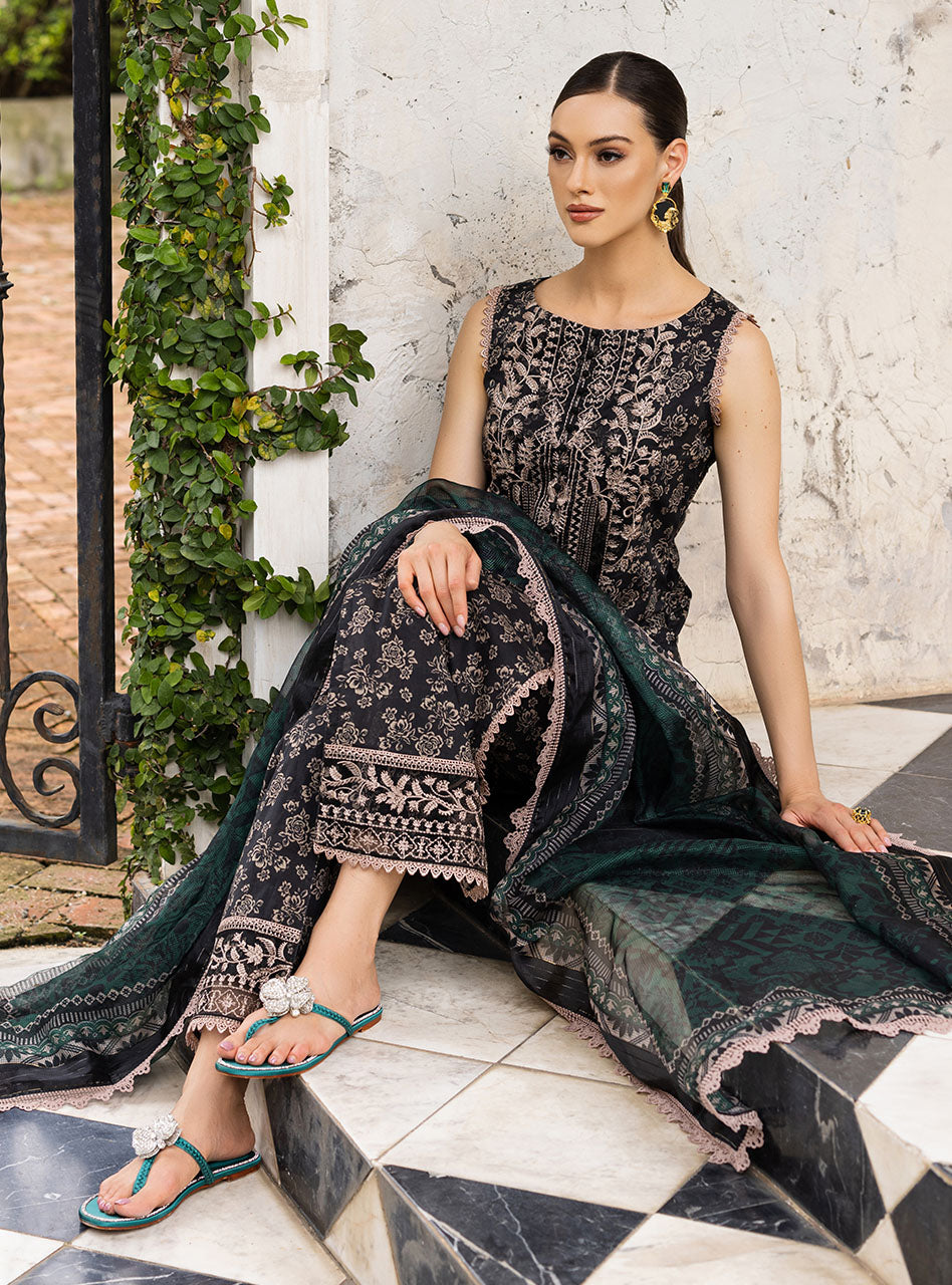 Buy Now, ONYX-AURA 6B - Tahra Lawn - Zainab Chottani - Shahana Collection UK - Wedding and Bridal Party Dresses