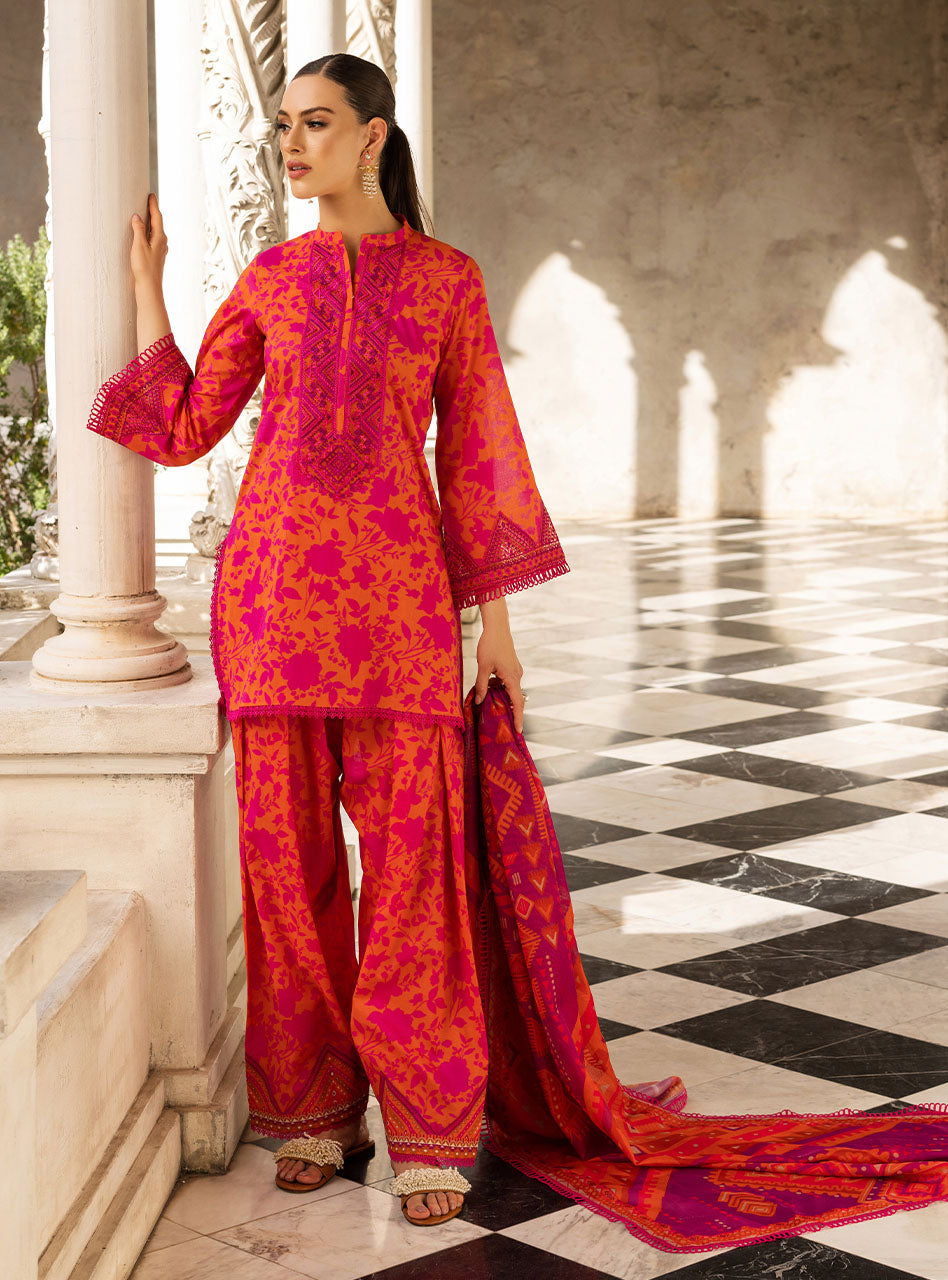 Buy Now, POPPY-ZEST 4A - Tahra Lawn - Zainab Chottani - Shahana Collection UK - Wedding and Bridal Party Dresses