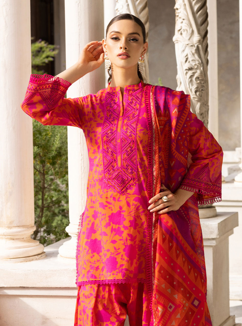 Buy Now, POPPY-ZEST 4A - Tahra Lawn - Zainab Chottani - Shahana Collection UK - Wedding and Bridal Party Dresses