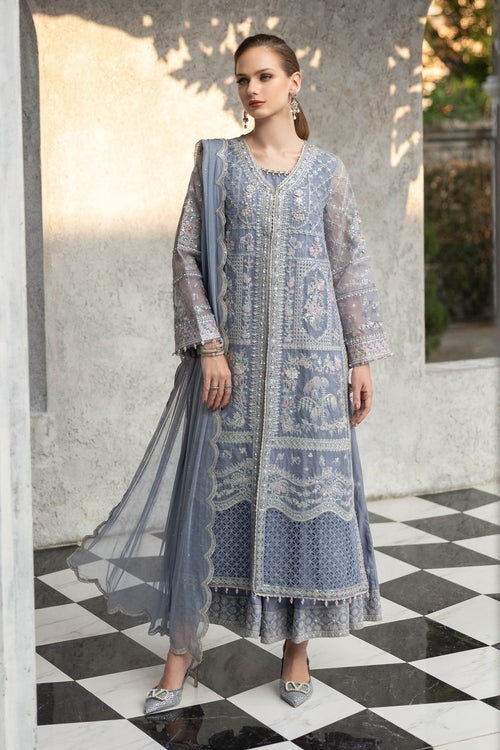 3 Piece Embroidered Organza by Maria B Luxury Formals - Shahana Collection UK