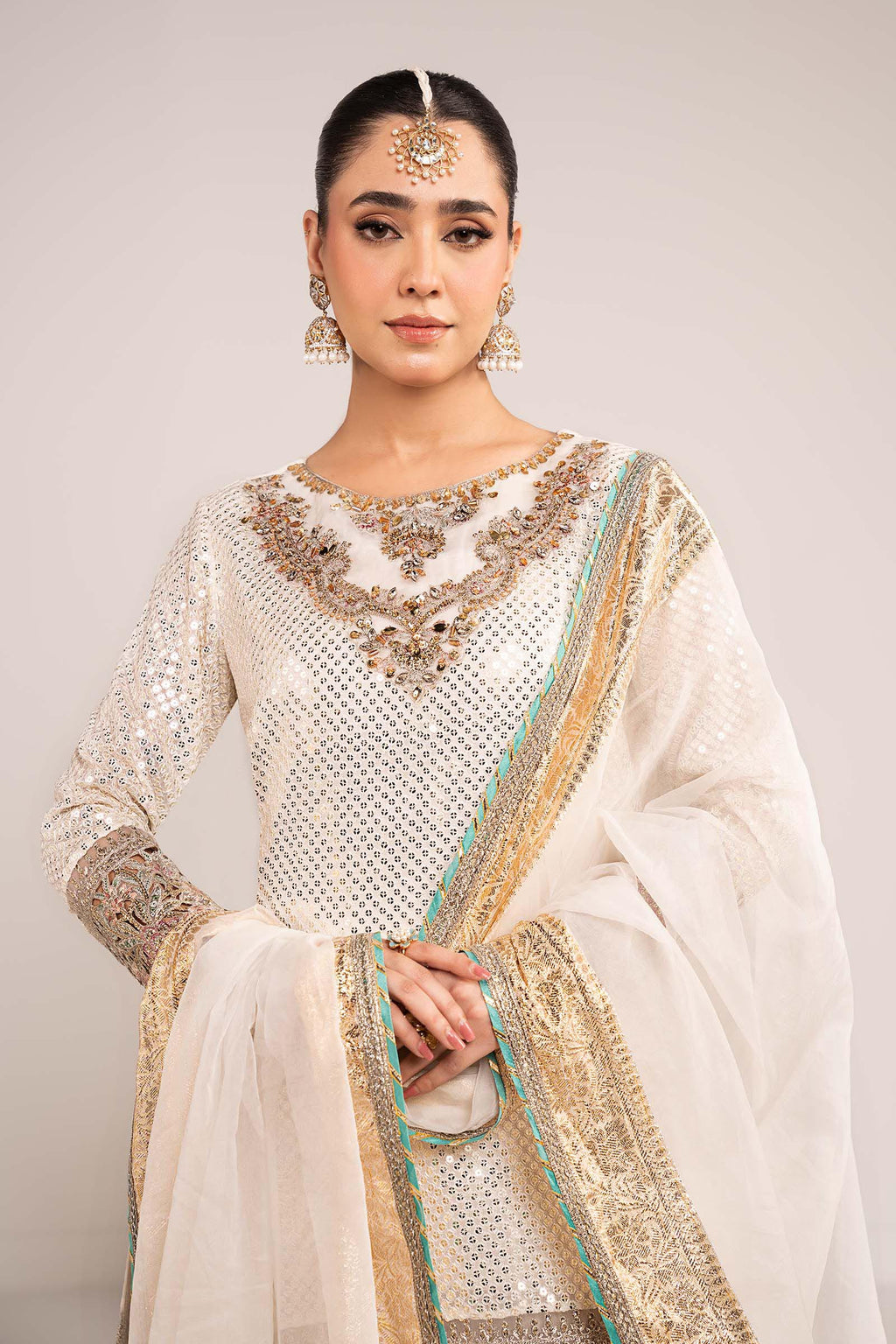 3 Piece Embroidered Chiffon by Maria B Luxury Formals - Shahana Collection UK