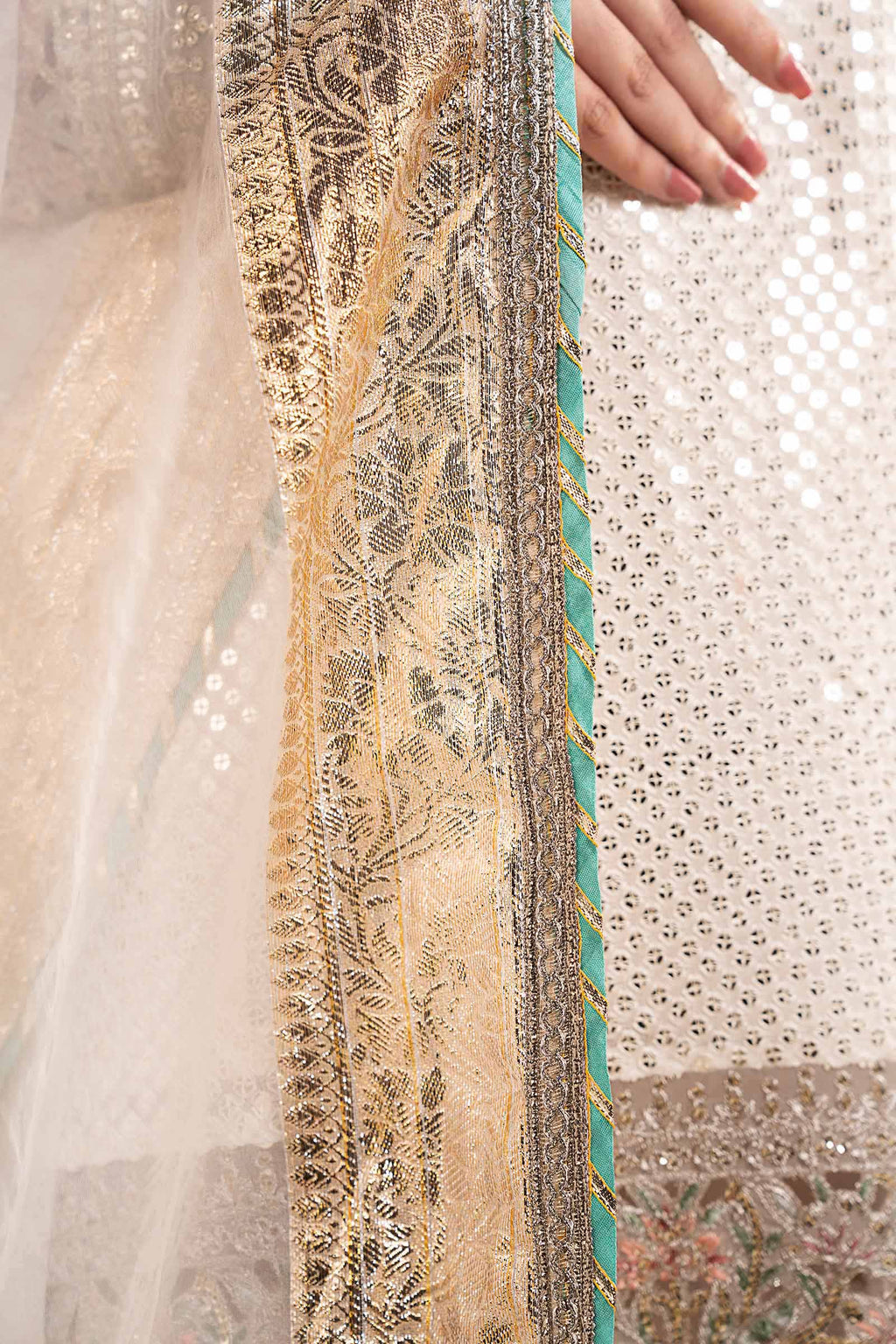 3 Piece Embroidered Chiffon by Maria B Luxury Formals - Shahana Collection UK