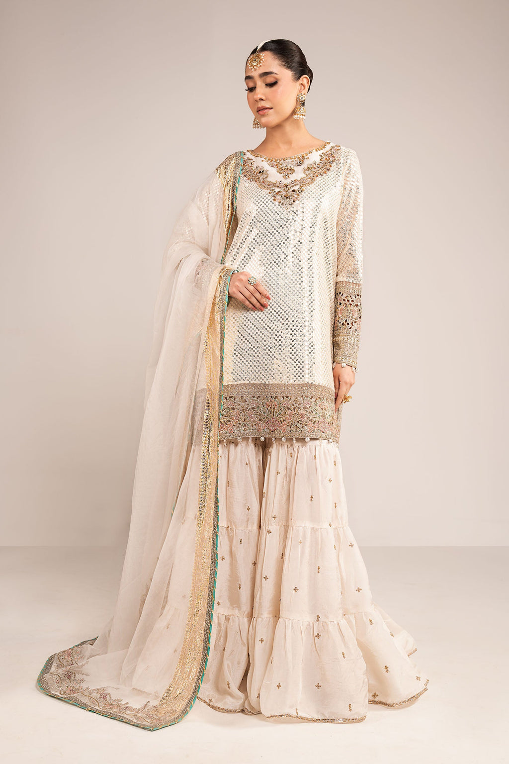 3 Piece Embroidered Chiffon by Maria B Luxury Formals - Shahana Collection UK