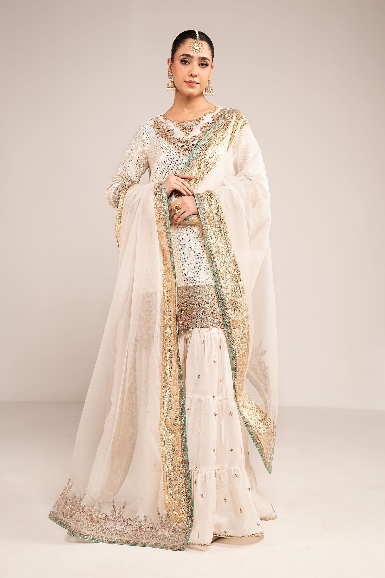 3 Piece Embroidered Chiffon by Maria B Luxury Formals - Shahana Collection UK