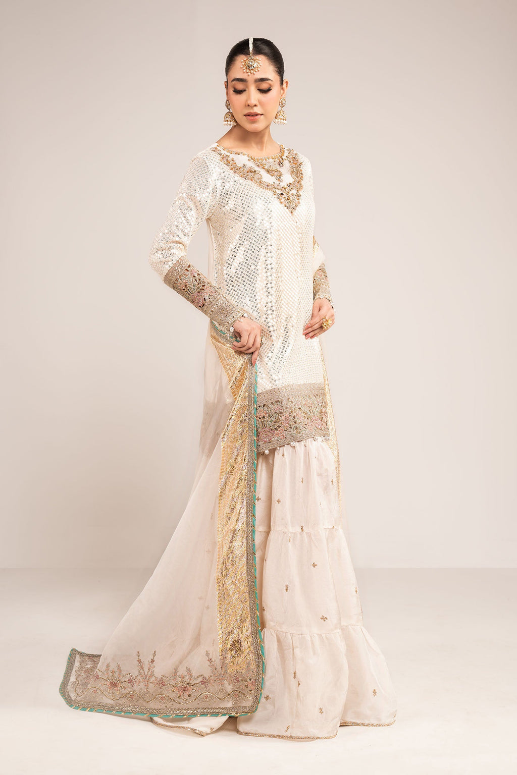 3 Piece Embroidered Chiffon by Maria B Luxury Formals - Shahana Collection UK