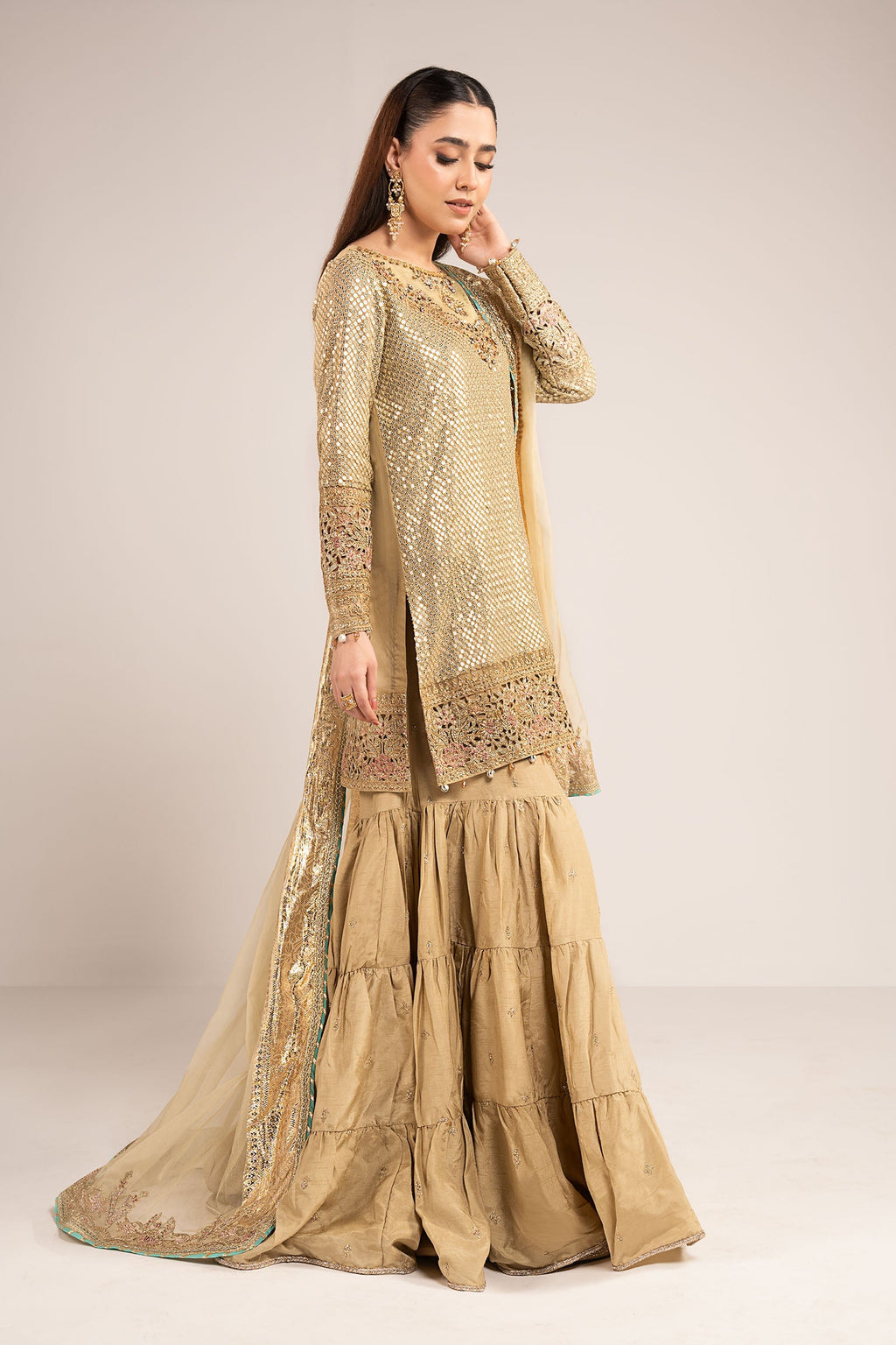 3 Piece Embroidered Chiffon by Maria B Luxury Formals - Shahana Collection UK