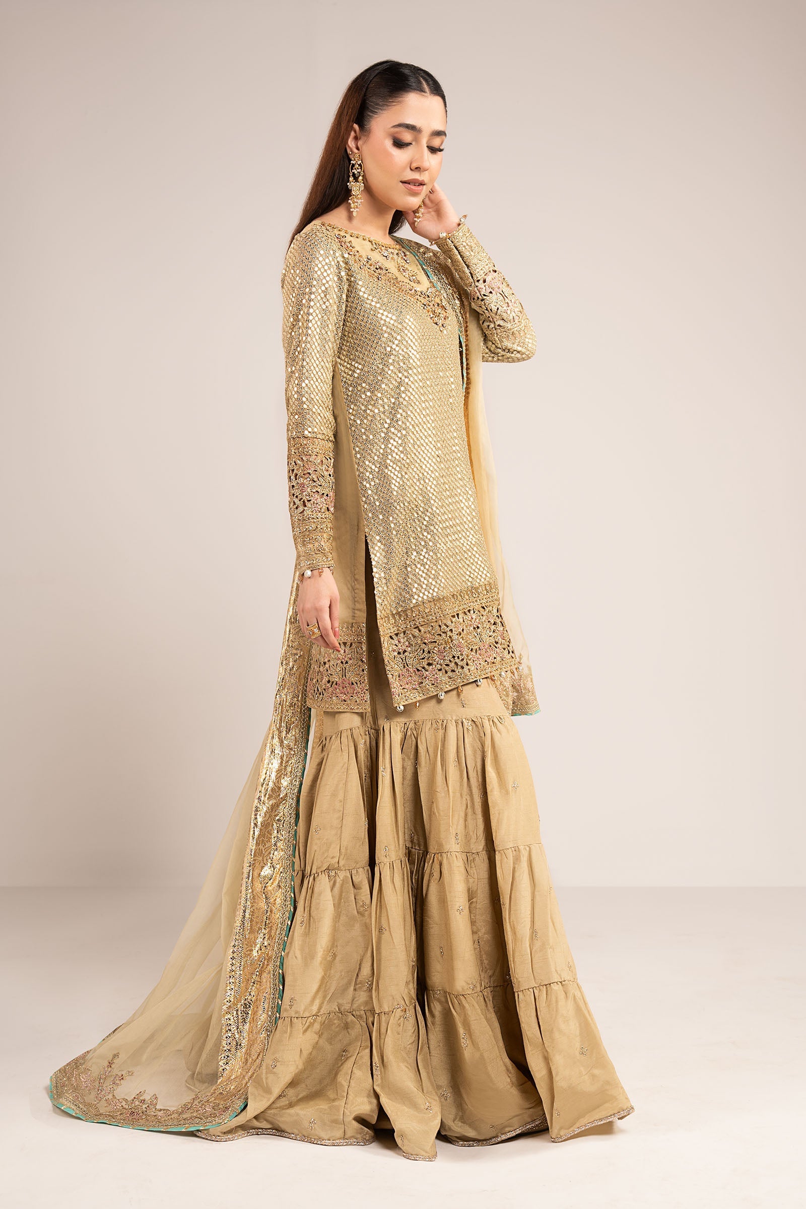 3 Piece Embroidered Chiffon by Maria B Luxury Formals - Shahana Collection UK
