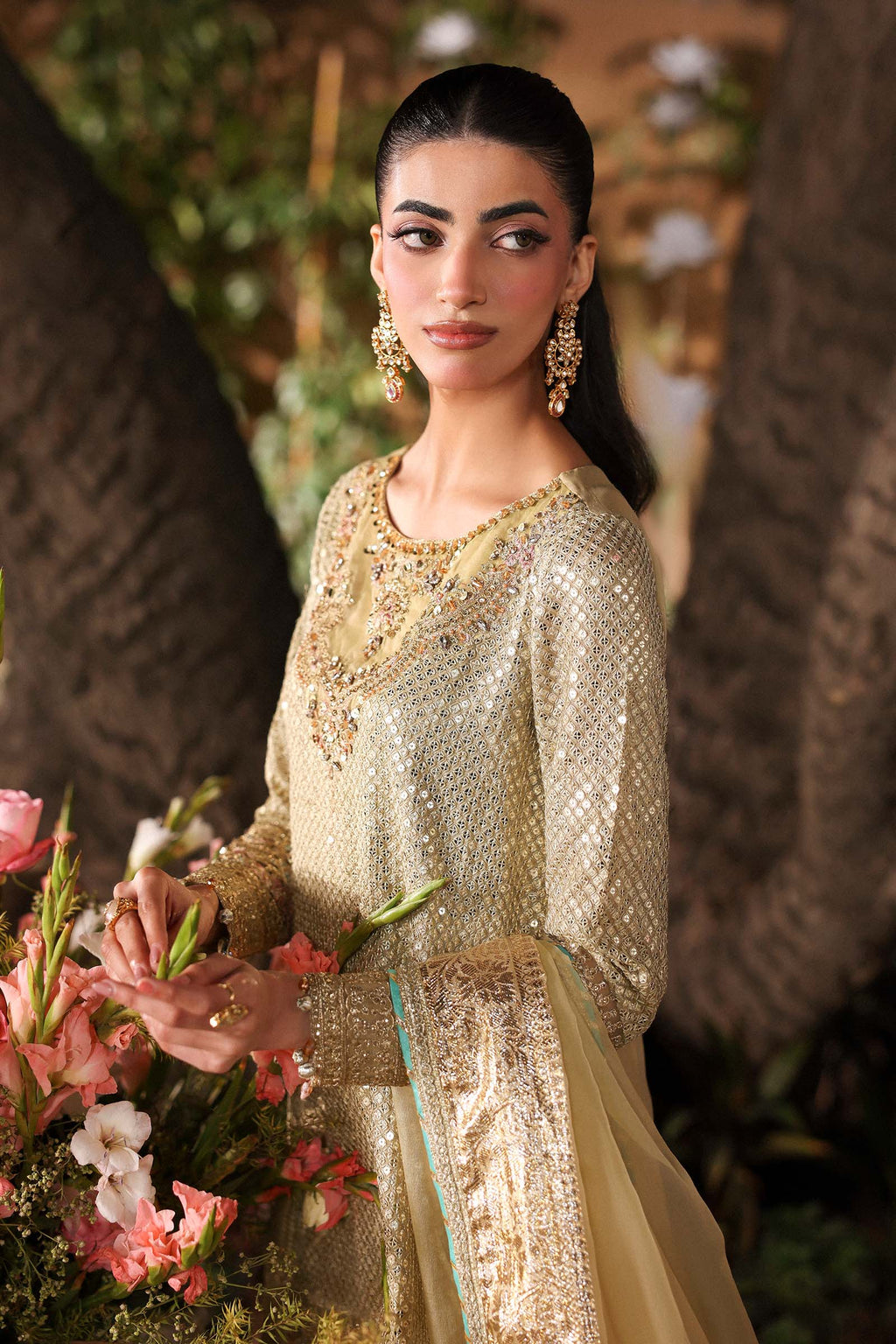 3 Piece Embroidered Chiffon by Maria B Luxury Formals - Shahana Collection UK