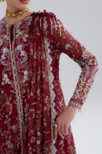 Saaz by Soraya Official Draped Jacket Suit - Shahana Collection UK