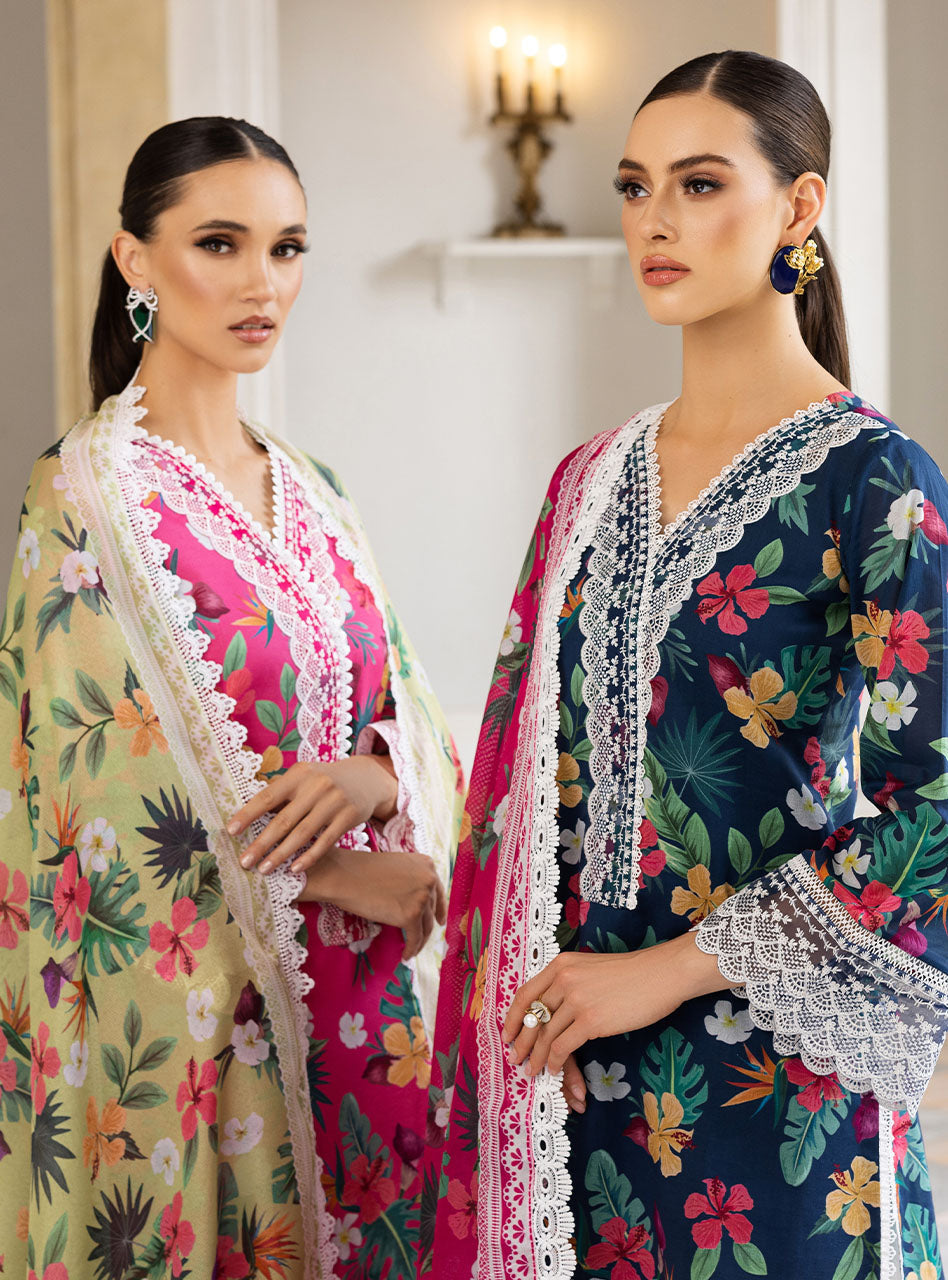 Buy Now, WILD-BLOSSOM - 2A - Tahra Lawn - Zainab Chottani - Shahana Collection UK - Wedding and Bridal Party Dresses