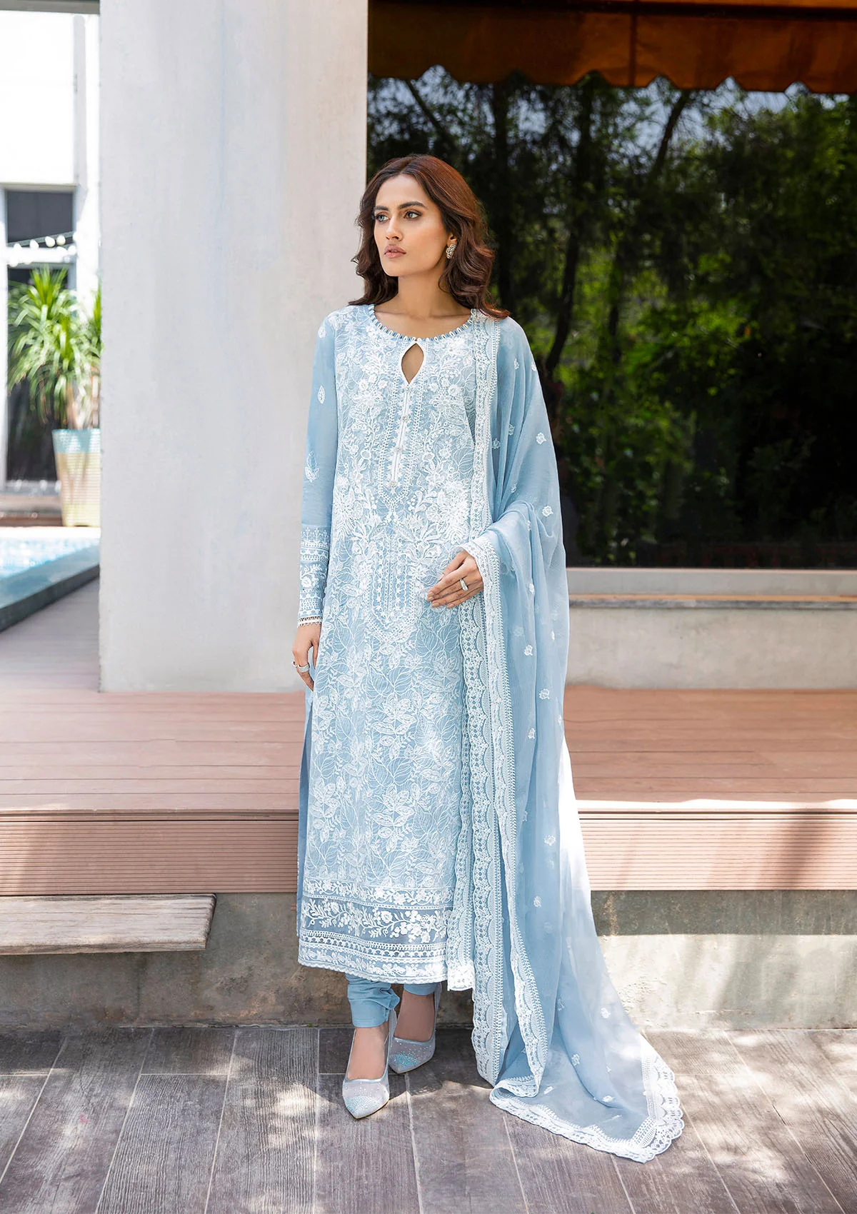 Buy Now, LOOK 2A - AIK Lawn'23 - Vol. 2 - Shahana Collection UK - Wedding and Bridal Party Dresses - Aik Atelier 