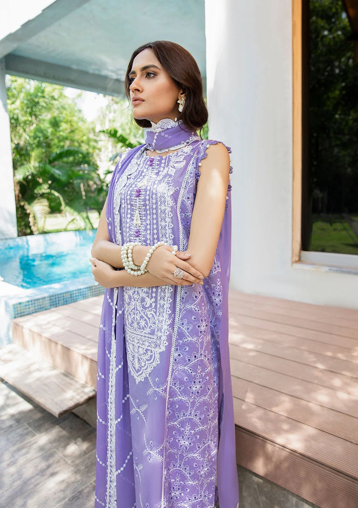 Buy Now, LOOK 4A - AIK Lawn'23 - Vol. 2 - Shahana Collection UK - Wedding and Bridal Party Dresses - Aik Atelier 