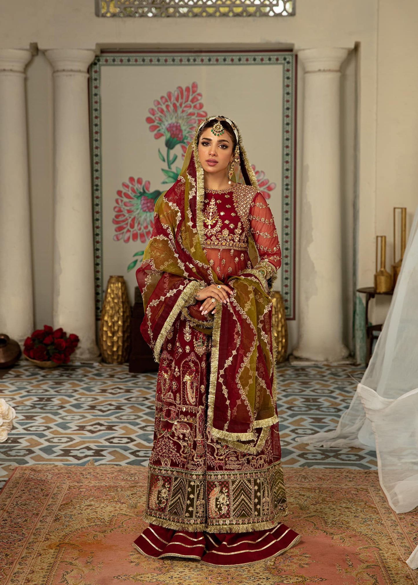 D#3 Ayna - Gulaab - Wedding Collection by Maryam Hussain 2022 - Shahana Collection UK - Maryam Hussain in UK 