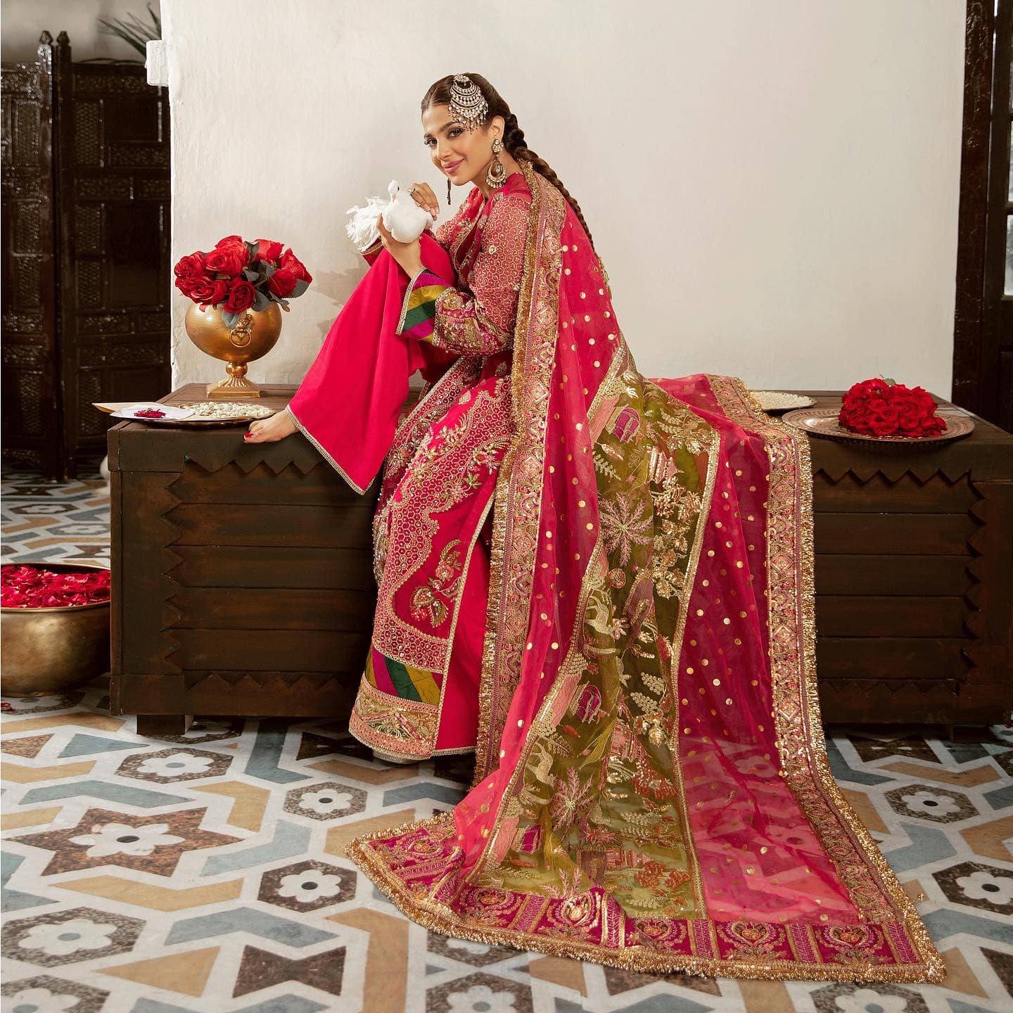D#6 Bano- Gulaab - Wedding Collection by Maryam Hussain 2022 - Shahana Collection UK - Maryam Hussain in UK 