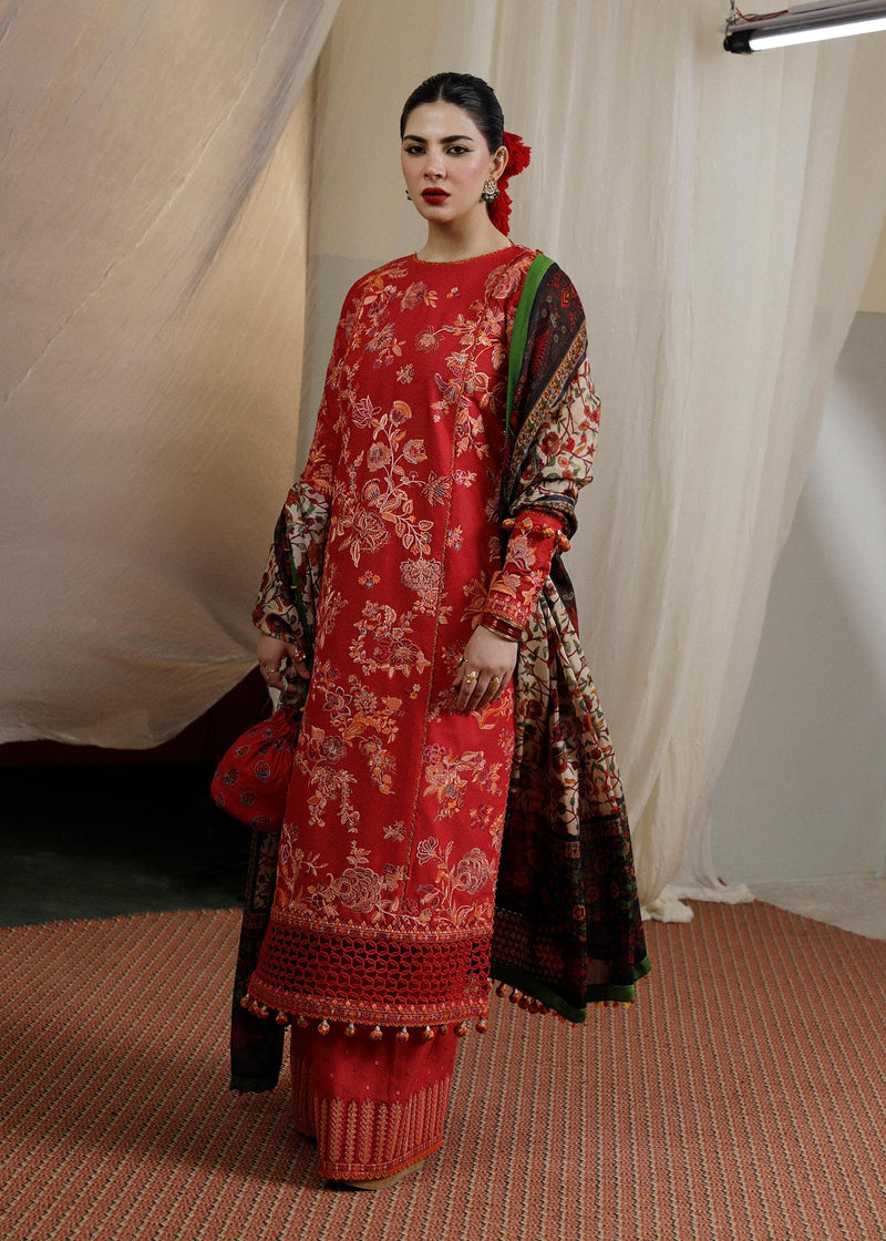 Buy Now, Berry - Factory No. 21 - Eid Spring/Spring Lawn'23 - Hussain Rehar - Shahana Collection UK - Wedding and Bridal Party Dresses 