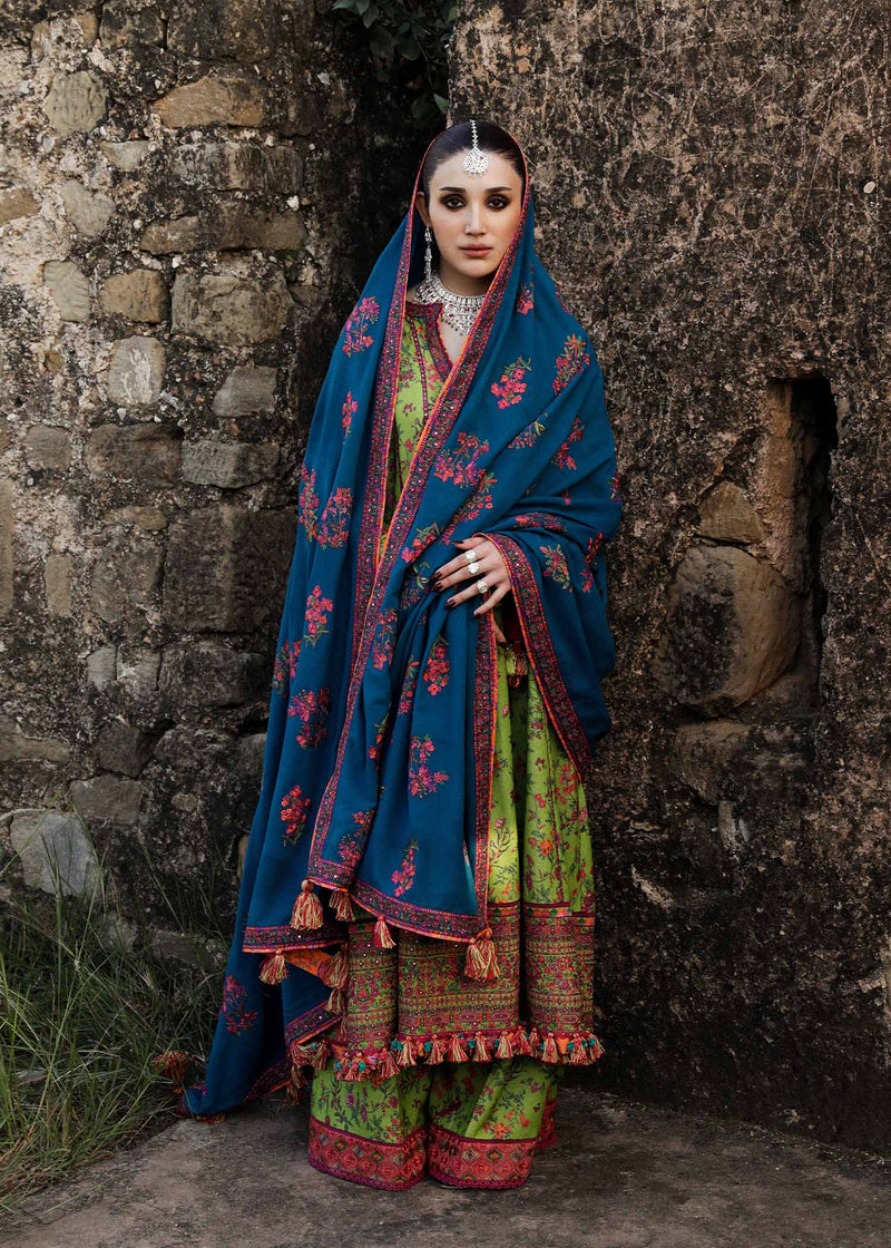 Buy Now, Corral - Karandi AW 2023 - Hussain Rehar - Fall Edition - Shahana Collection UK - Winter 2023 - Wedding and Bridal Party Dresses - Pakistani Designer Dresses in UK - Shahana UK 