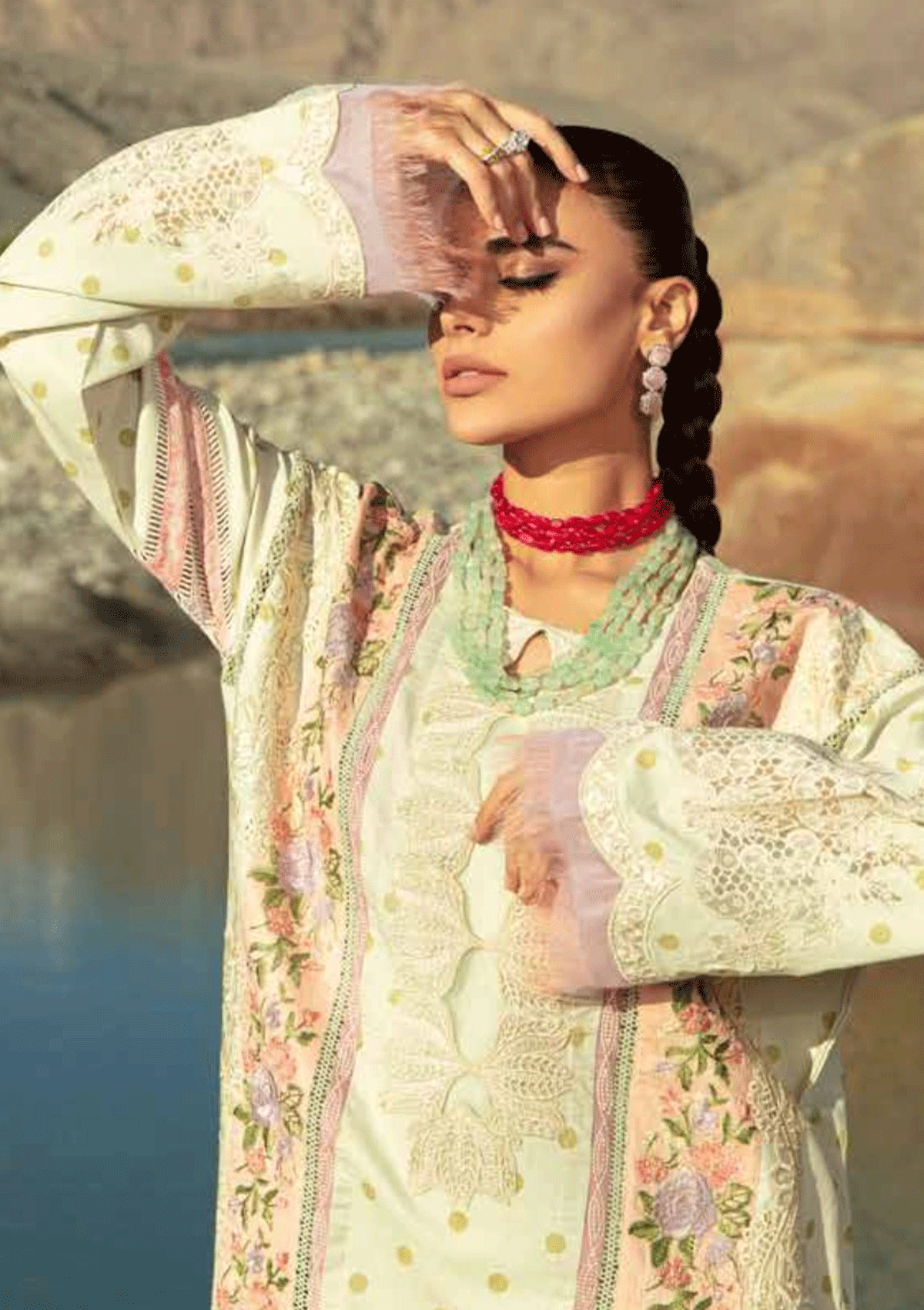 Shop Now, Mint - Luxury Lawn 2023 - Vol.2 - Maryam Hussain - Shahana Collection UK - Wedding and Bridal Party Dresses
