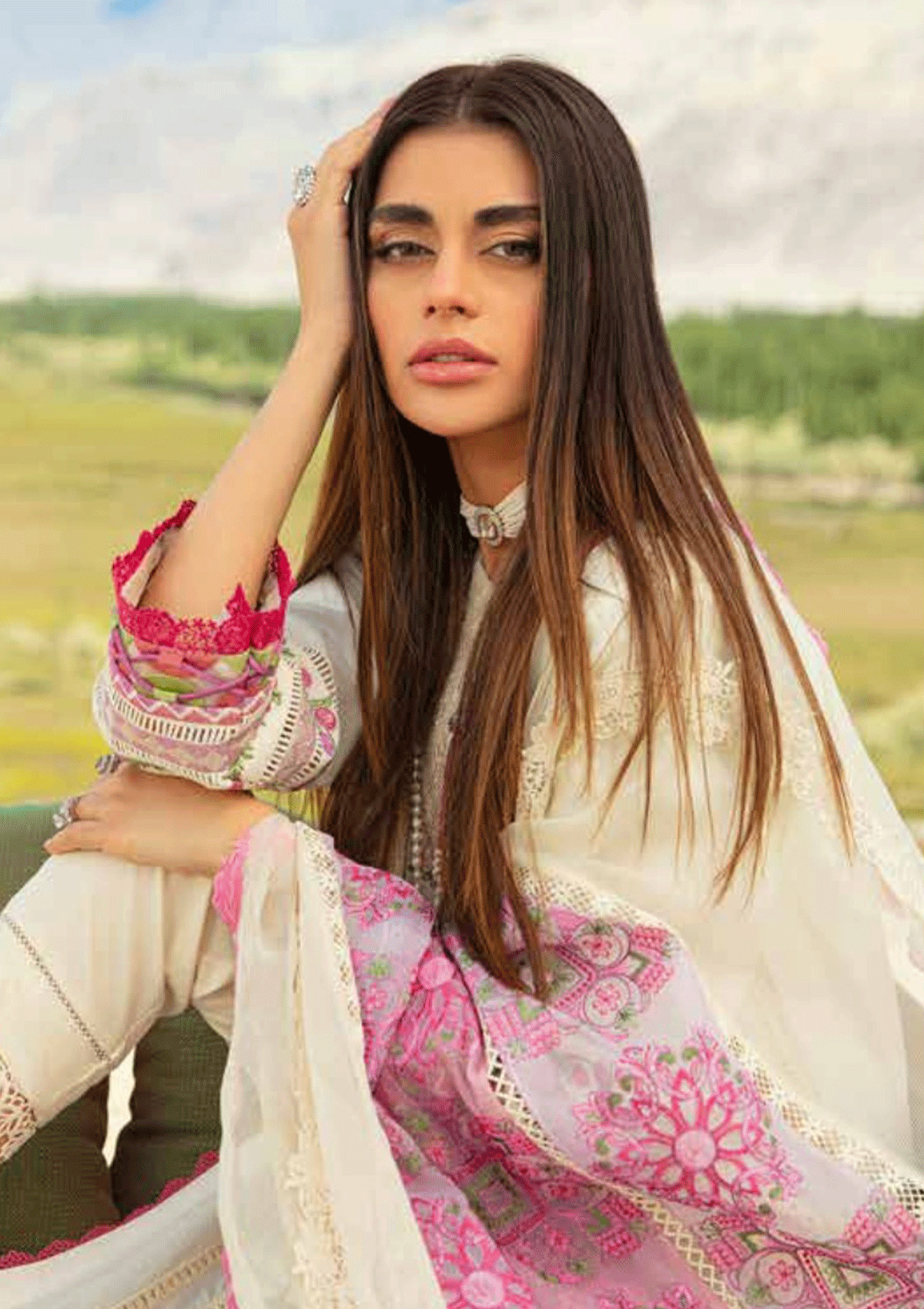 Shop Now, Moon Light - Luxury Lawn 2023 - Vol.2 - Maryam Hussain - Shahana Collection UK - Wedding and Bridal Party Dresses 