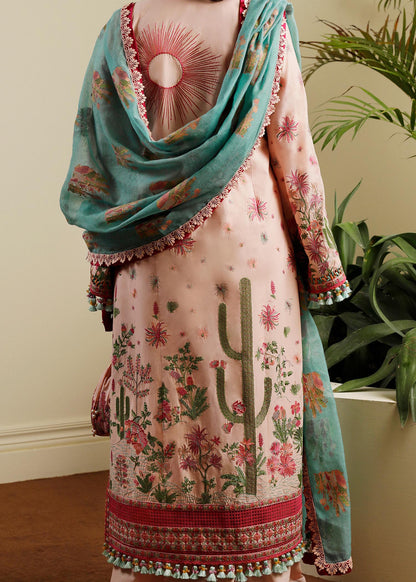 Buy Now, Pembe  - Factory No. 21 - Eid Spring/Spring Lawn'23 - Hussain Rehar - Shahana Collection UK - Wedding and Bridal Party Dresses 