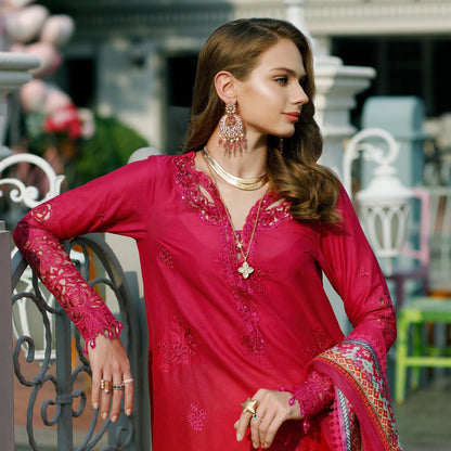 Buy Now, ROSA - Noor Eid Handwork Schiffli Laserkari 2023 - Saadia Asad - Shahana Collection UK - Bridal and Party wear dresses