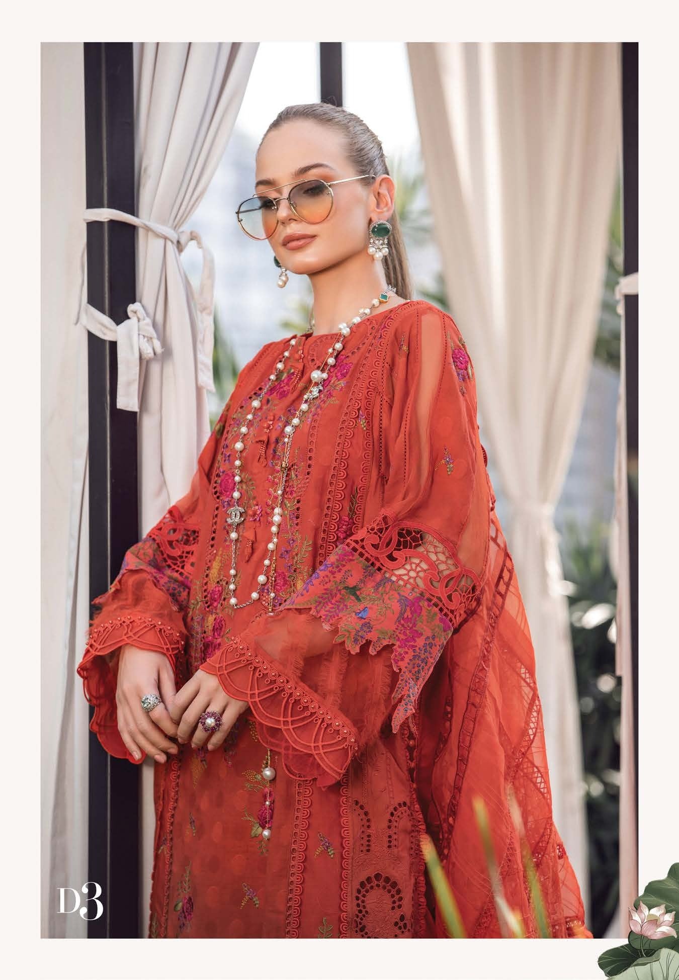 Imperial & Splendor - Maria. B Luxury Lawn Eid 2023 - Pakistani Designer Lawn - Wedding bridal and party dresses - Shahana Collection UK - Maria B in UK 