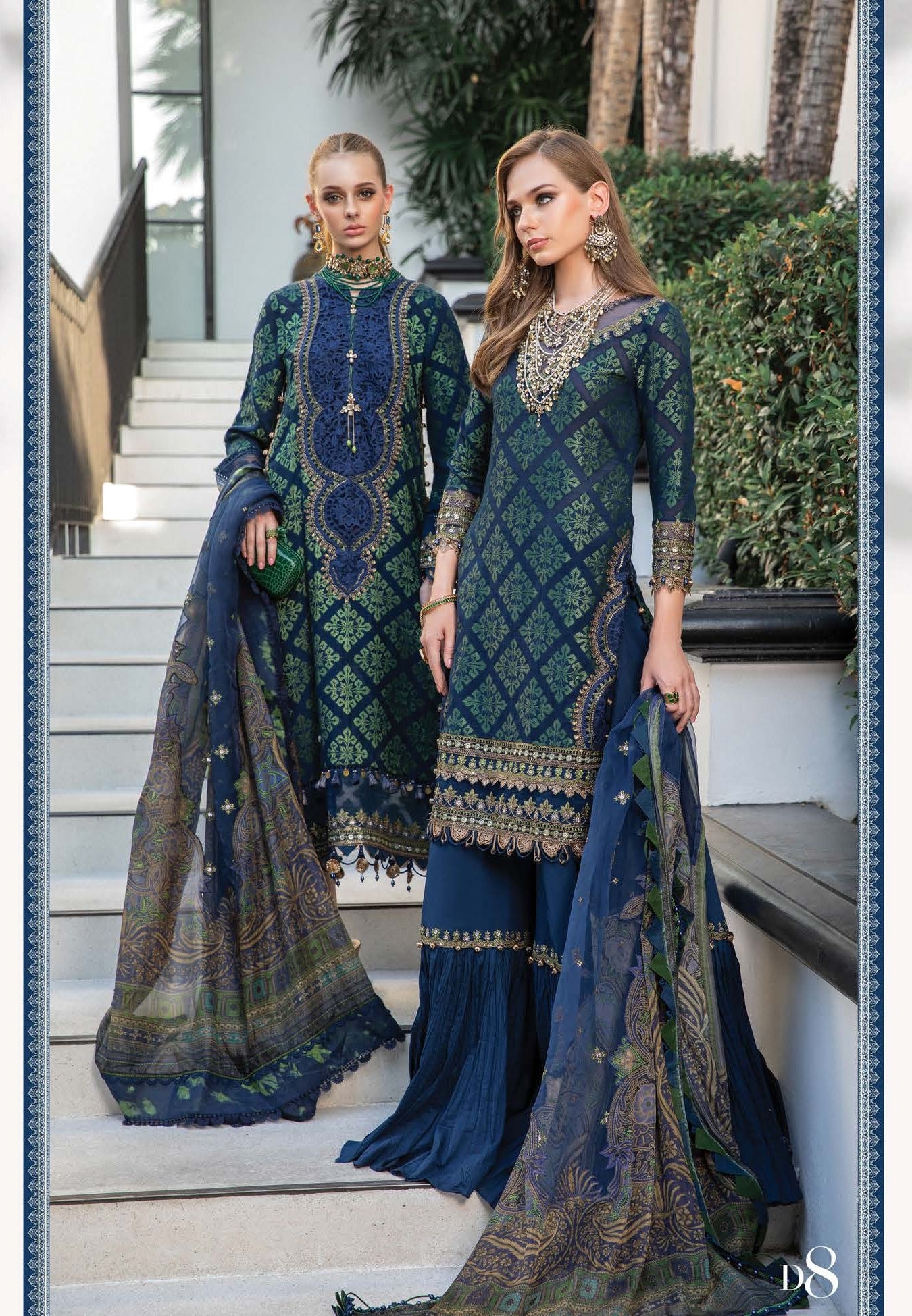 Glorious Beryl - Maria. B Luxury Lawn Eid 2023 - Pakistani Designer Lawn - Wedding bridal and party dresses - Shahana Collection UK - Maria B in UK