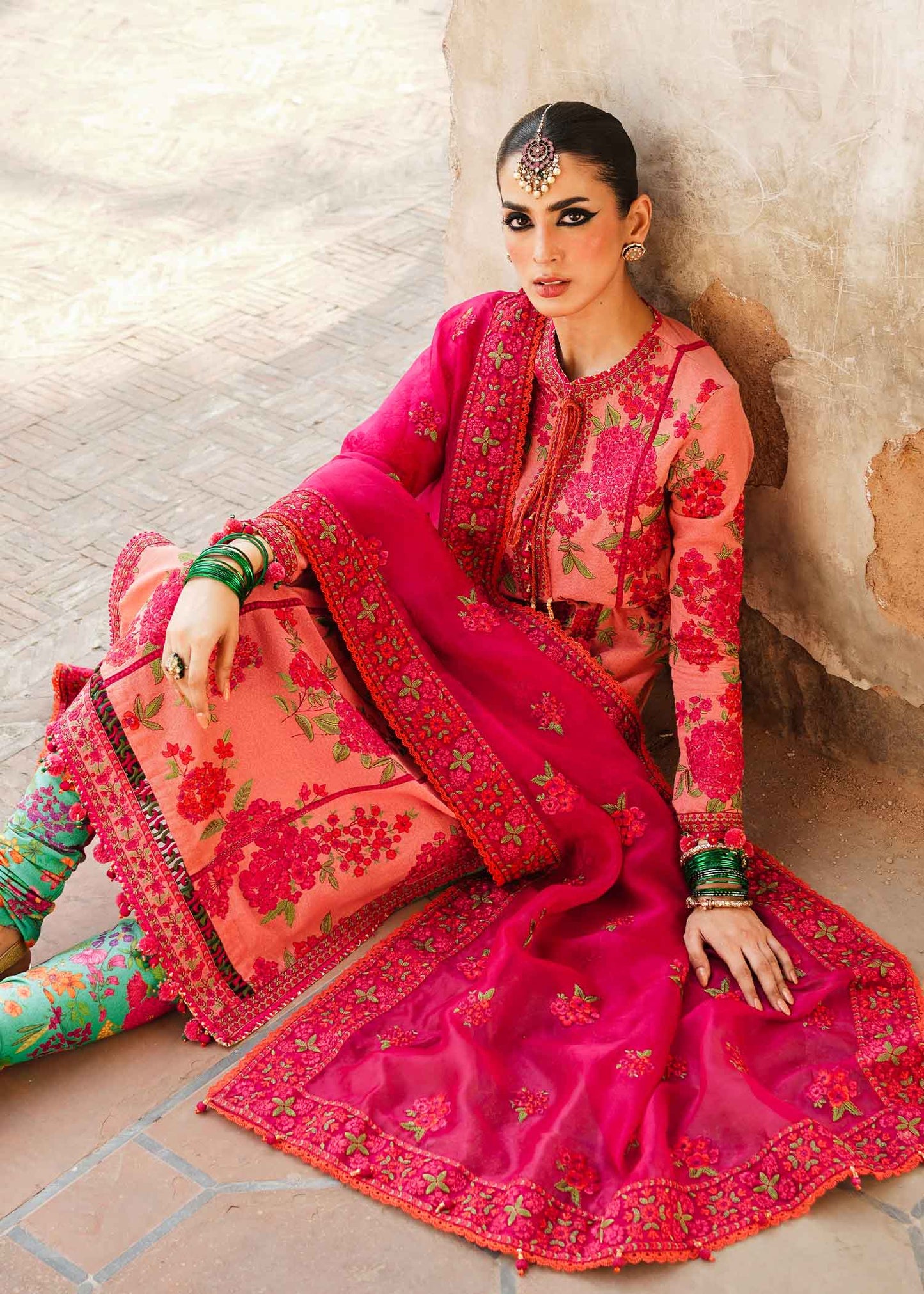 Buy Now, Tulip - Karandi AW 2023 - Hussain Rehar - Fall Edition - Shahana Collection UK - Winter 2023 - Wedding and Bridal Party Dresses - Pakistani Designer Dresses in UK - Shahana UK 