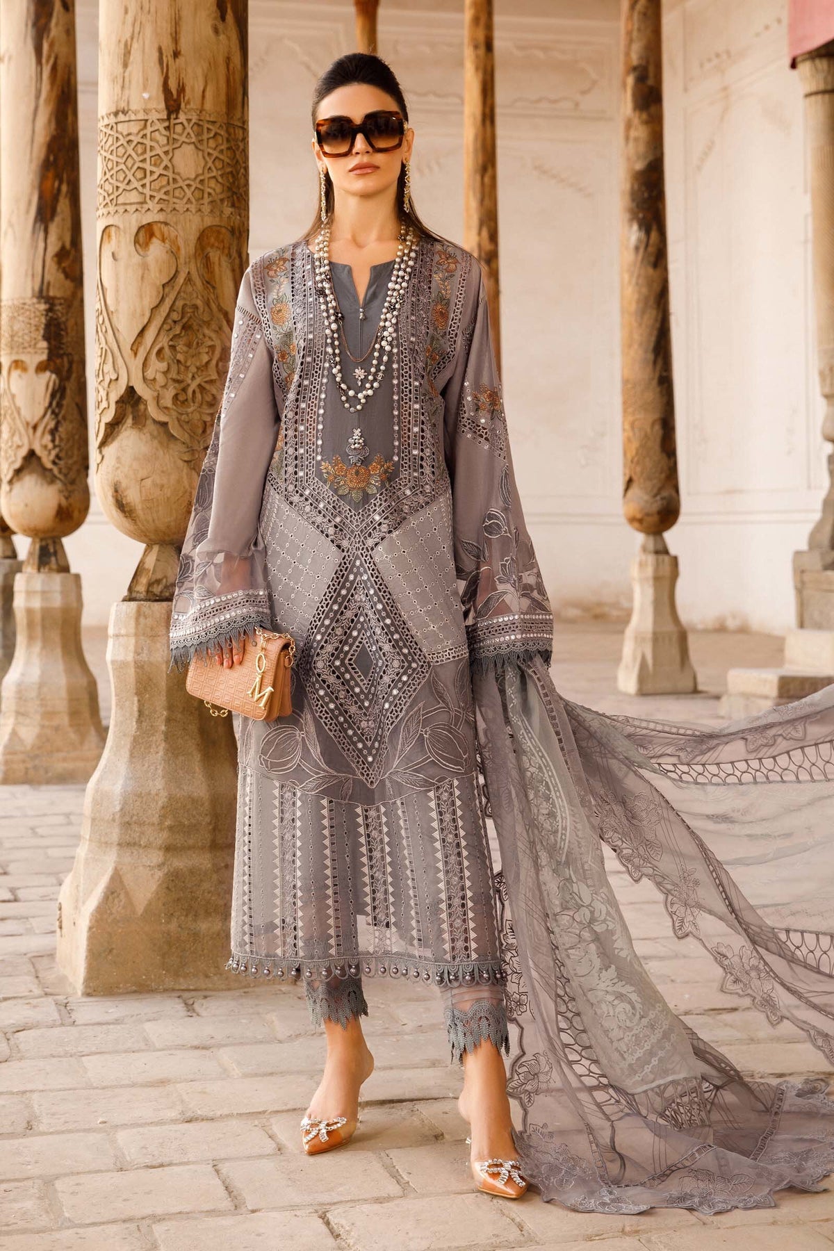 D-2301-B - Luxury Eid Lawn'23 - Maria. B