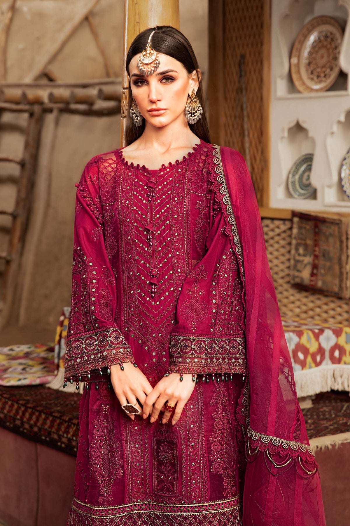 Maria.B Luxe Lawn - D-2311-B- Luxury Eid Lawn 2023 - Spring Summer 2023 - Shahana Collection UK