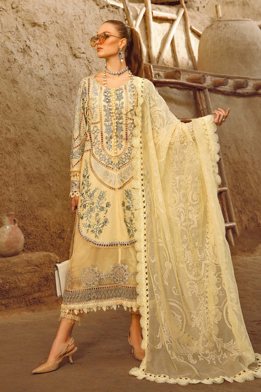 Maria.B Luxe Lawn - D-2312-A- Luxury Eid Lawn 2023 - Spring Summer 2023 - Shahana Collection UK