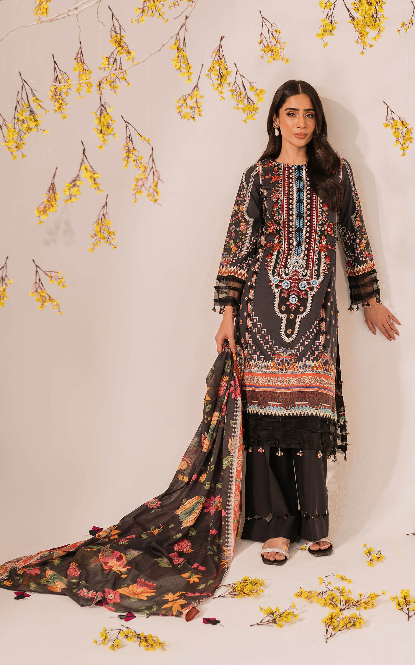 MKL - 12 - Meraki Summer Vol 1 - Asifa n Nabeel Lawn Collection 2023 - Shahana Collection UK - Asifa n Nabeel  in UK - Eid Edit 2023