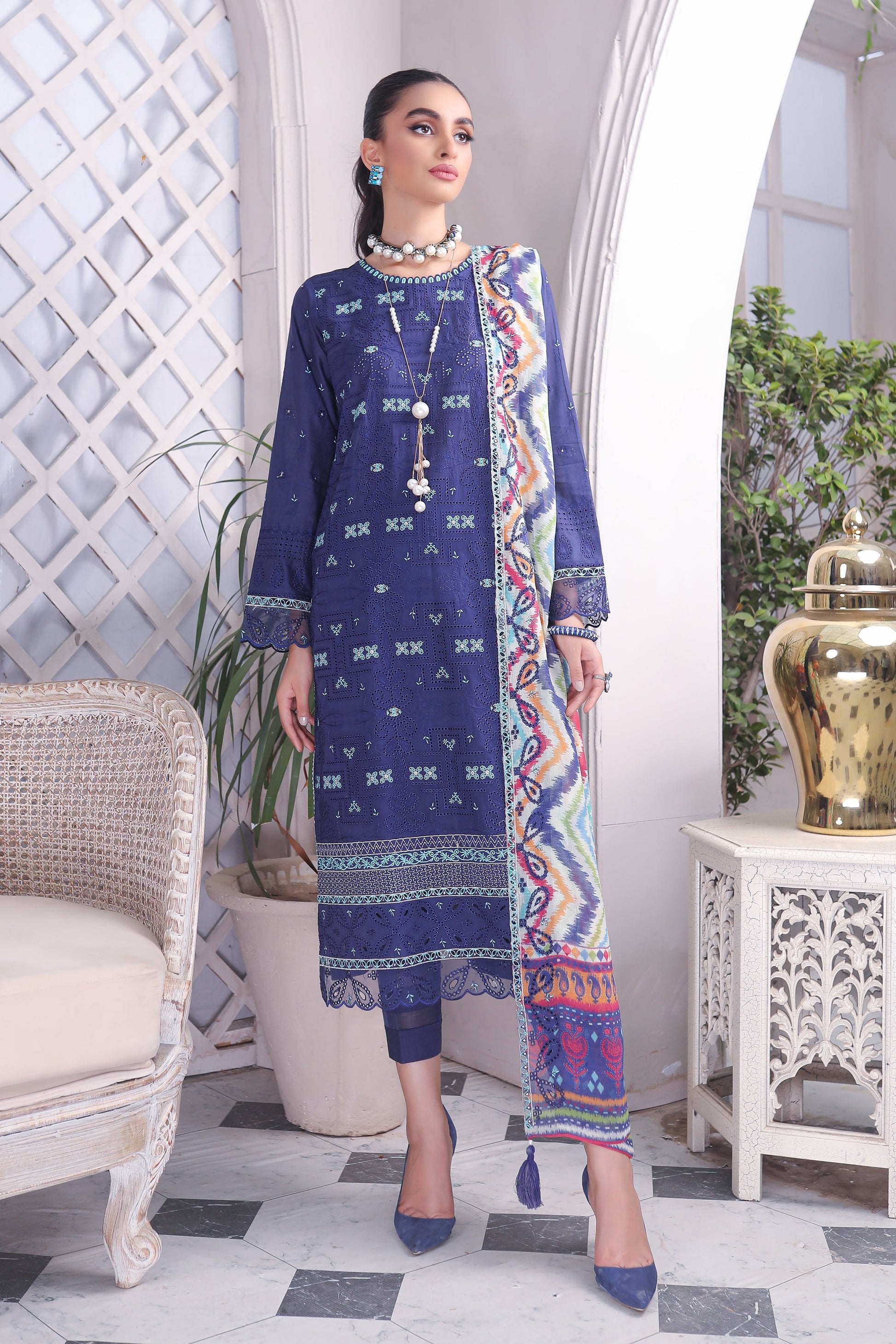  CEC-5484 - Embroidered Lawn Collection 2023- Lakhany - Shahana Collection UK - Lakhanay in UK - Eid 2023