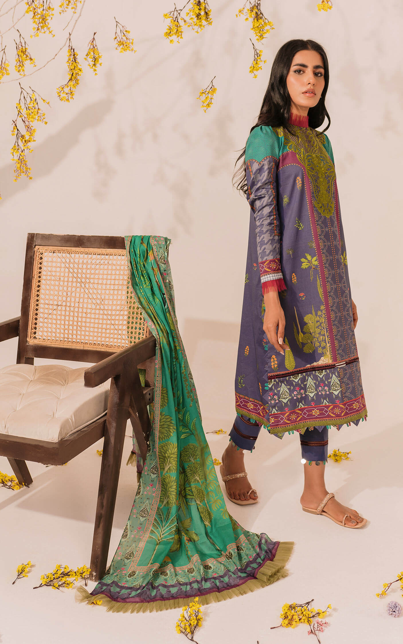  MKL - 16 - Meraki Summer Vol 1 - Asifa n Nabeel Lawn Collection 2023 - Shahana Collection UK - Asifa n Nabeel  in UK - Eid Edit 2023