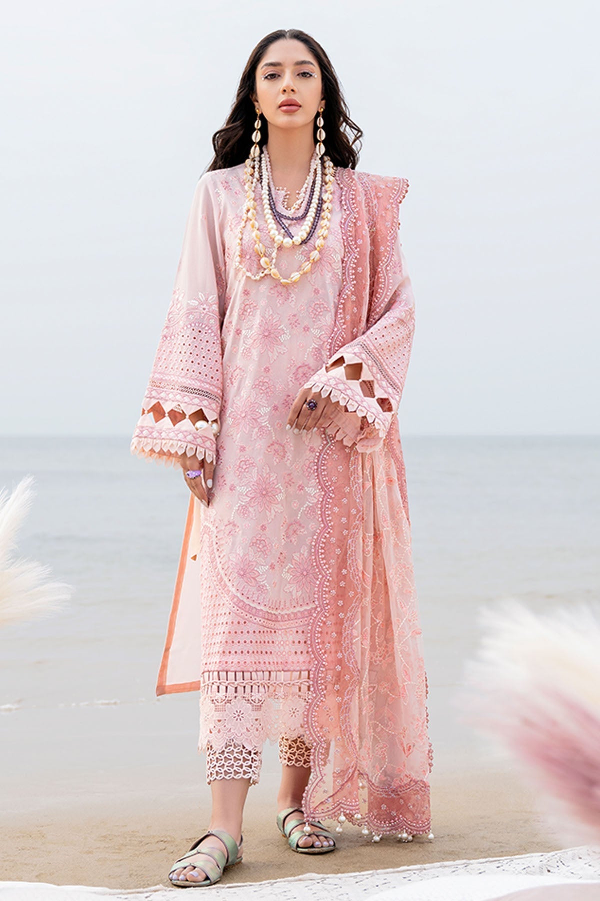  Everbloom - Tere Sang - Swiss Lawn - Nureh Summer Collection 2023 - Shahana Collection Uk