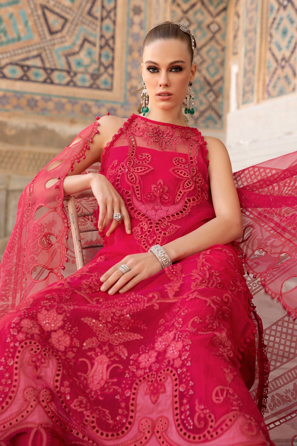  Maria.B Luxe Lawn - D-2303-A - Luxury Eid Lawn 2023 - Spring Summer 2023 - Shahana Collection UK