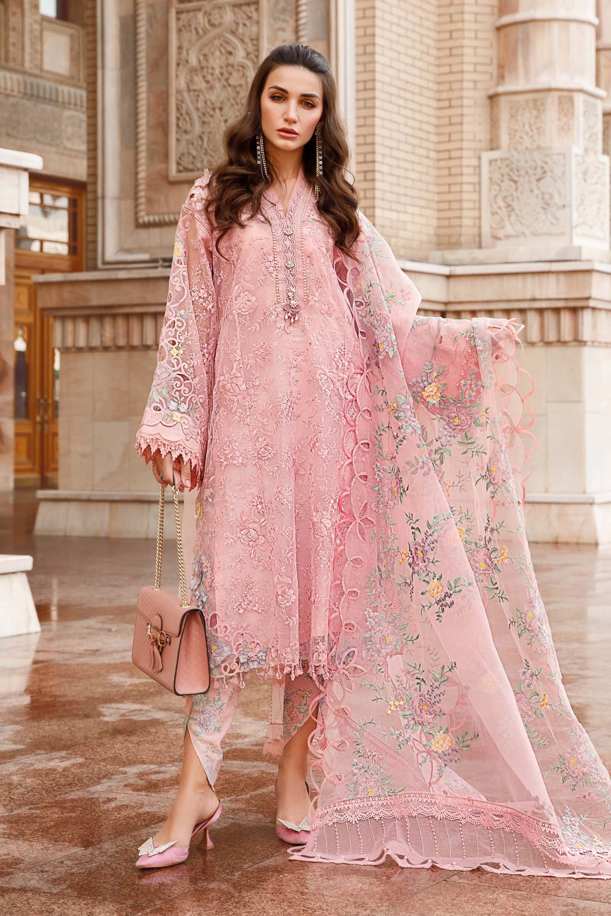 Maria.B Luxe Lawn - D-2304-A- Luxury Eid Lawn 2023 - Spring Summer 2023 - Shahana Collection UK