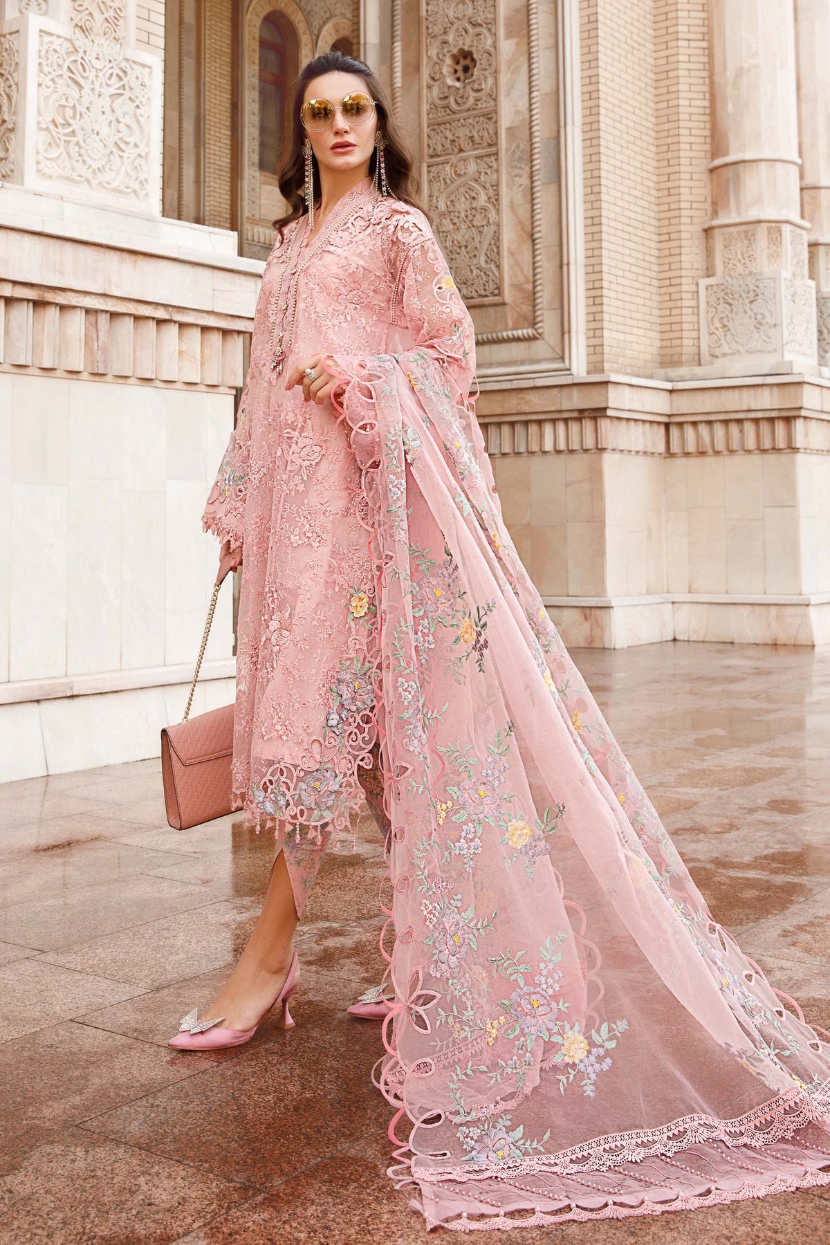 Maria.B Luxe Lawn - D-2304-A- Luxury Eid Lawn 2023 - Spring Summer 2023 - Shahana Collection UK